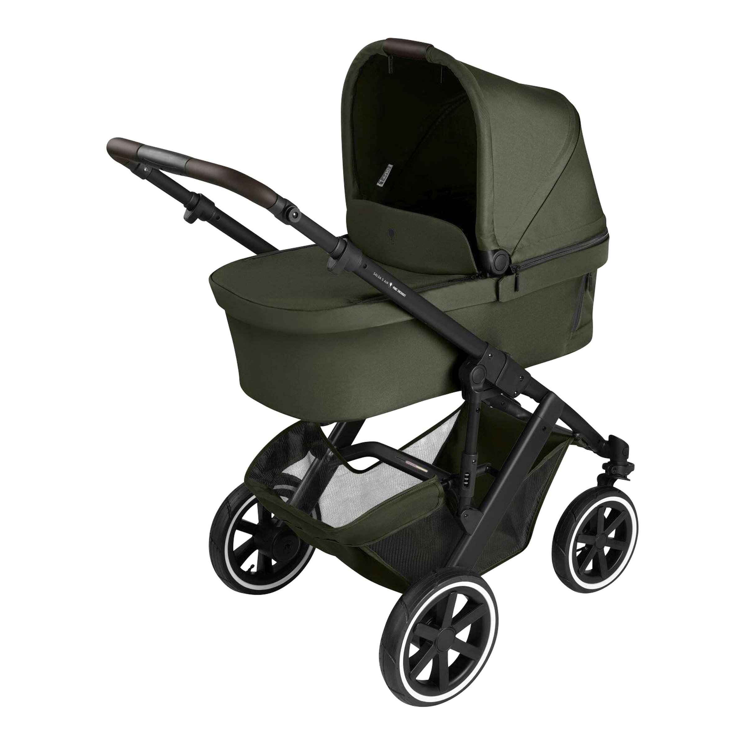 Abc Design Kombikinderwagen Salsa 5 Air inkl. Wickeltasche, Moskitonetz und Regenschutz gruen