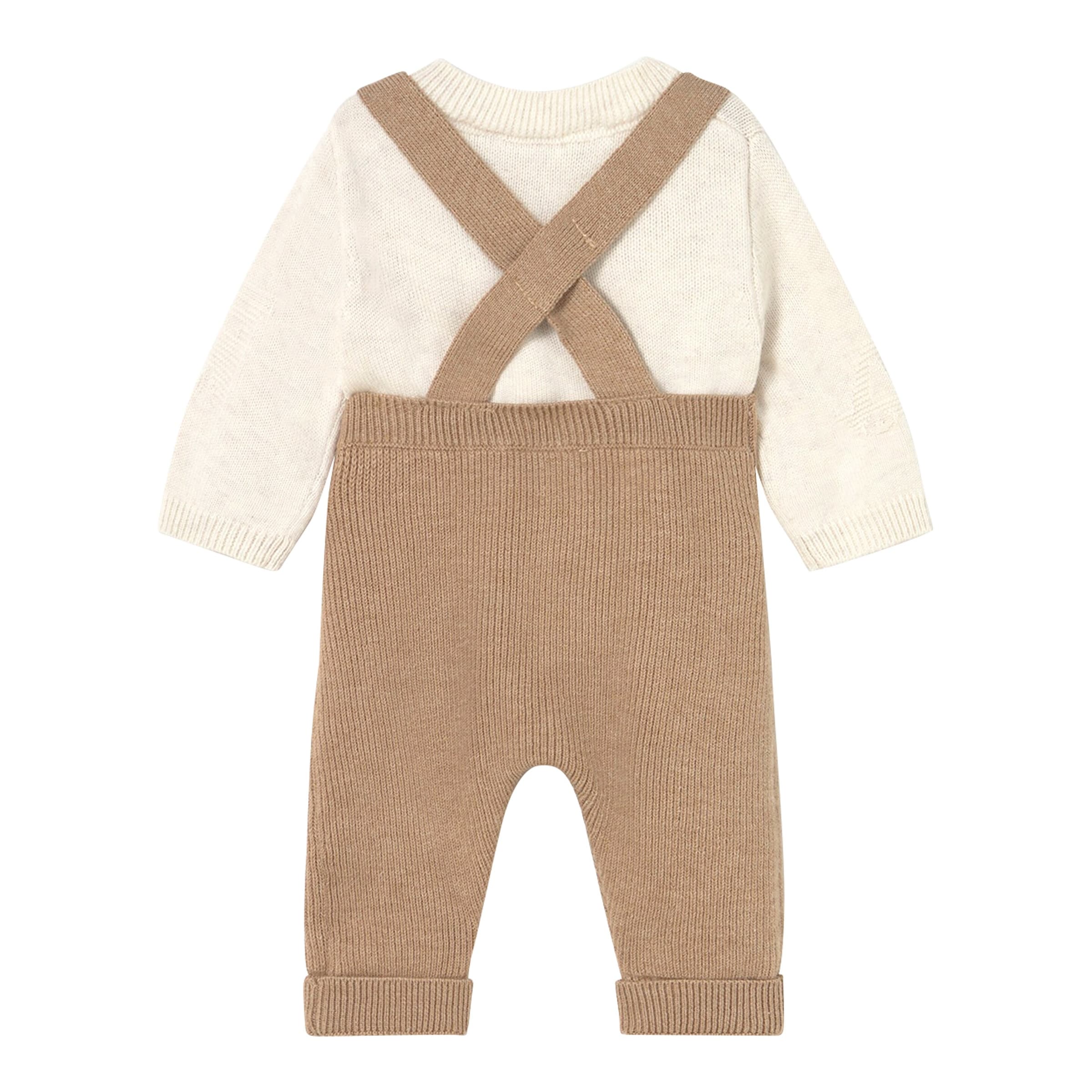 Mayoral 2-tlg. Set Pullover und Strick-Latzhose Fahrzeug