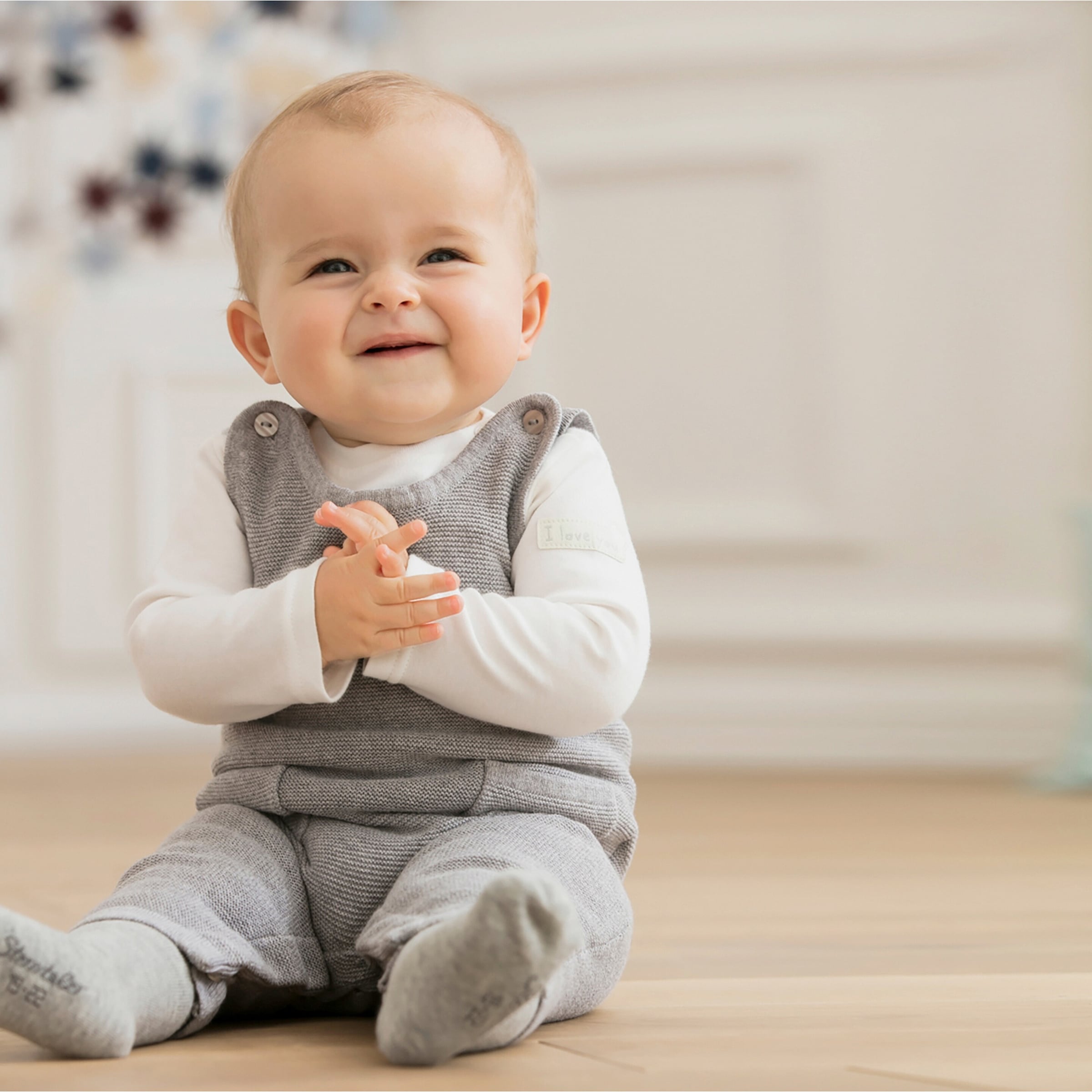 Bornino Lieblinge Strick-Strampler ohne Fuß