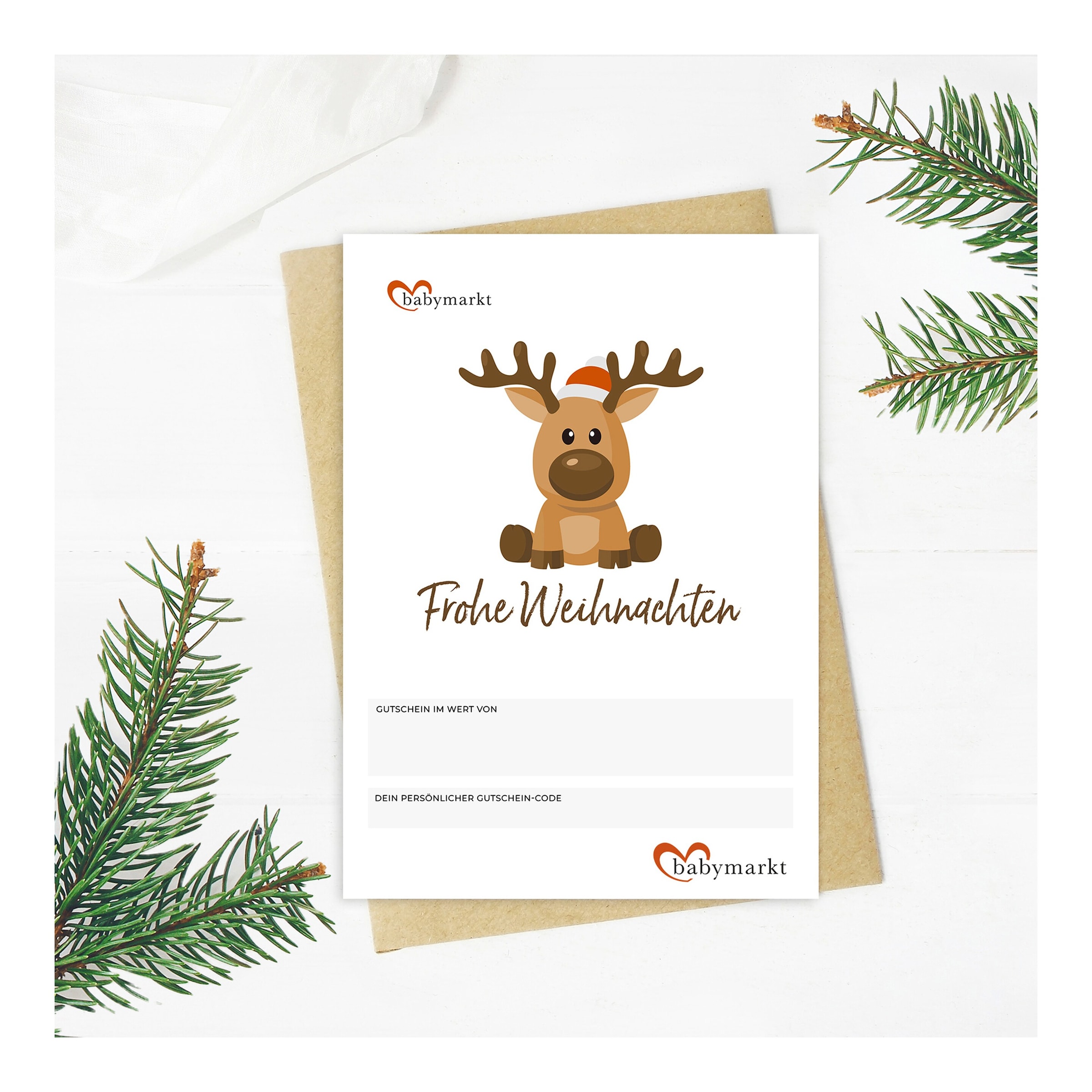 Geschenkgutschein Frohe Weihnachten