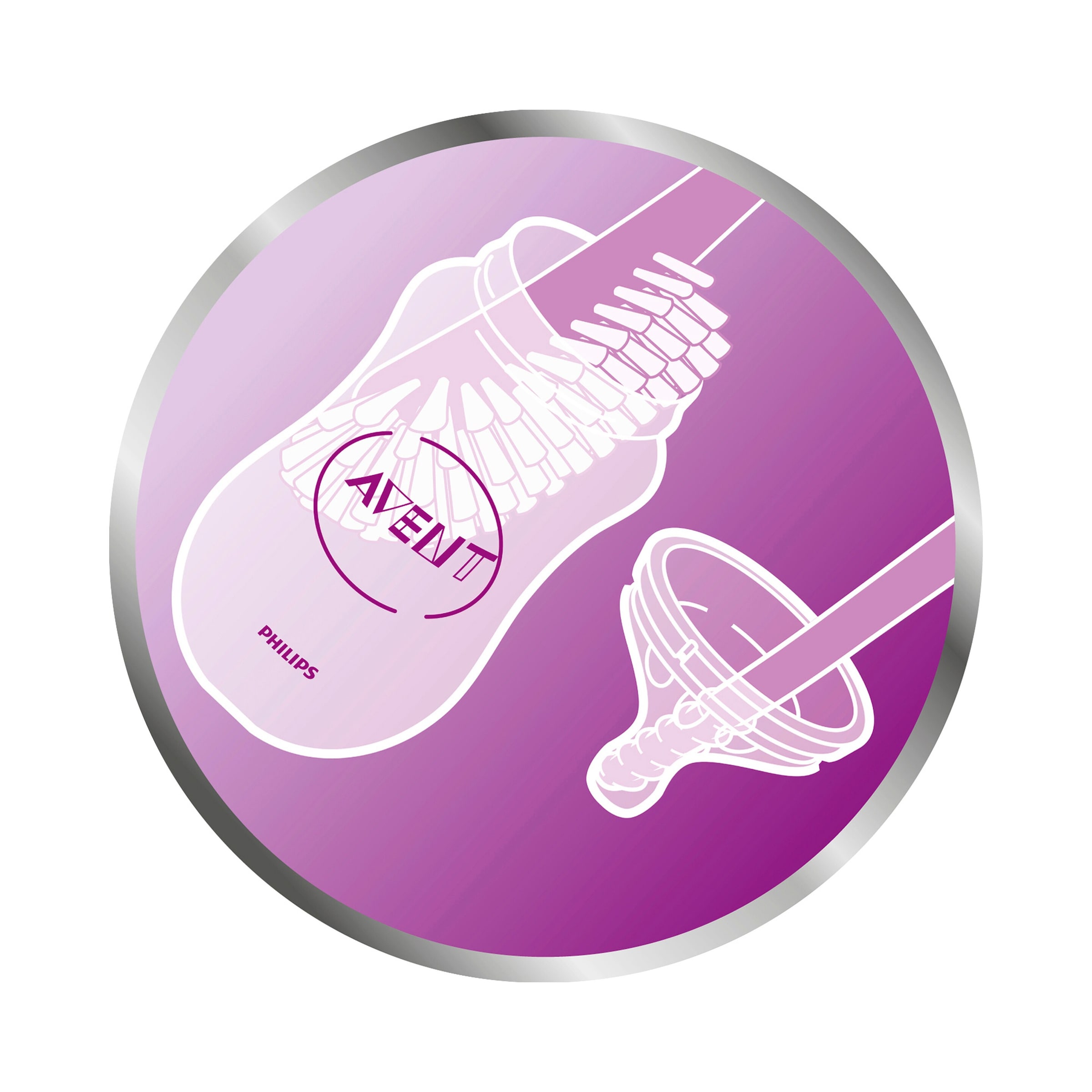 Philips Avent Flaschen- und Saugerbürste, SCF145/06, blau