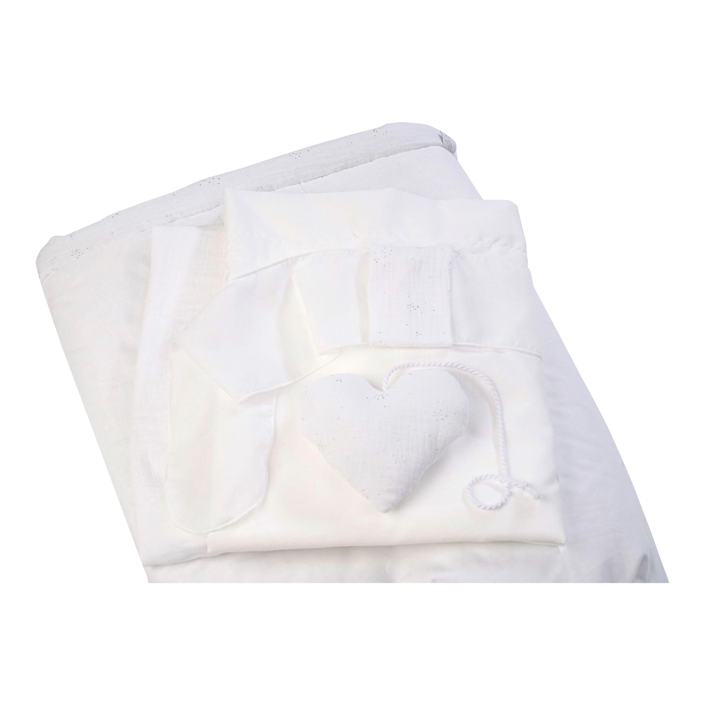 Mionido Stubenwagen Maxi natur Glitzer Musselin