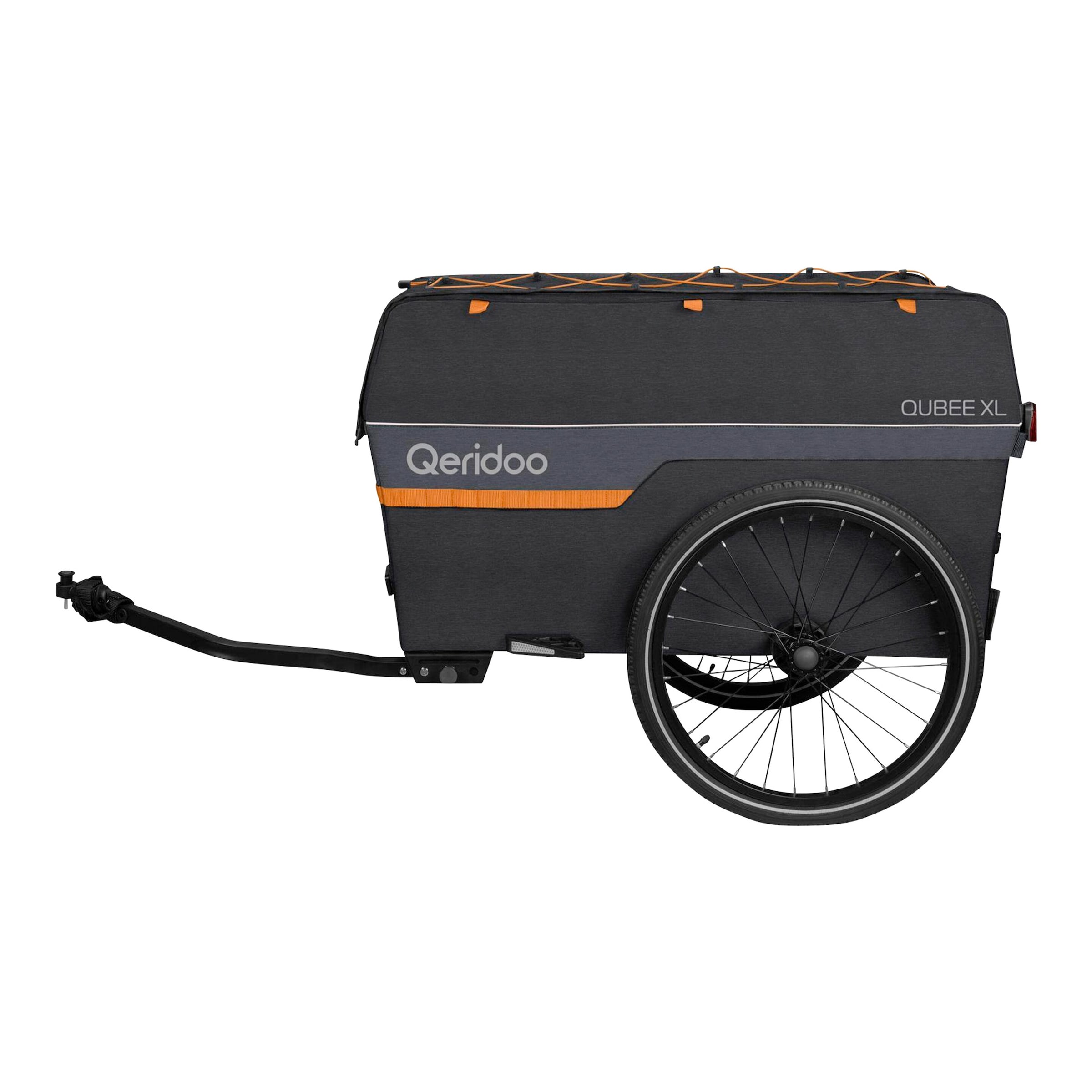 Qeridoo Fahrradanhänger Qubee XL Grey