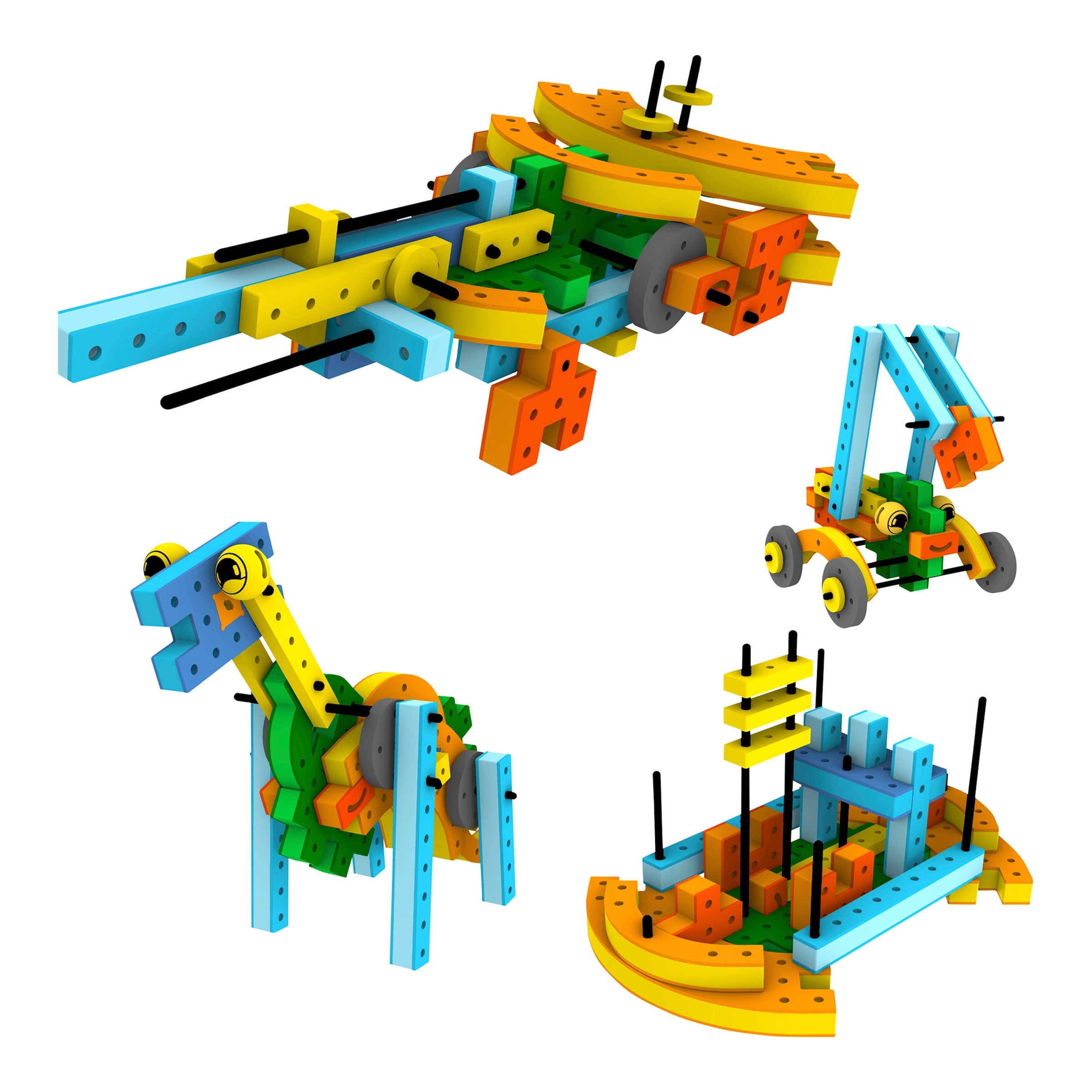 Bakoba Bau Set Combiner 65 Teile