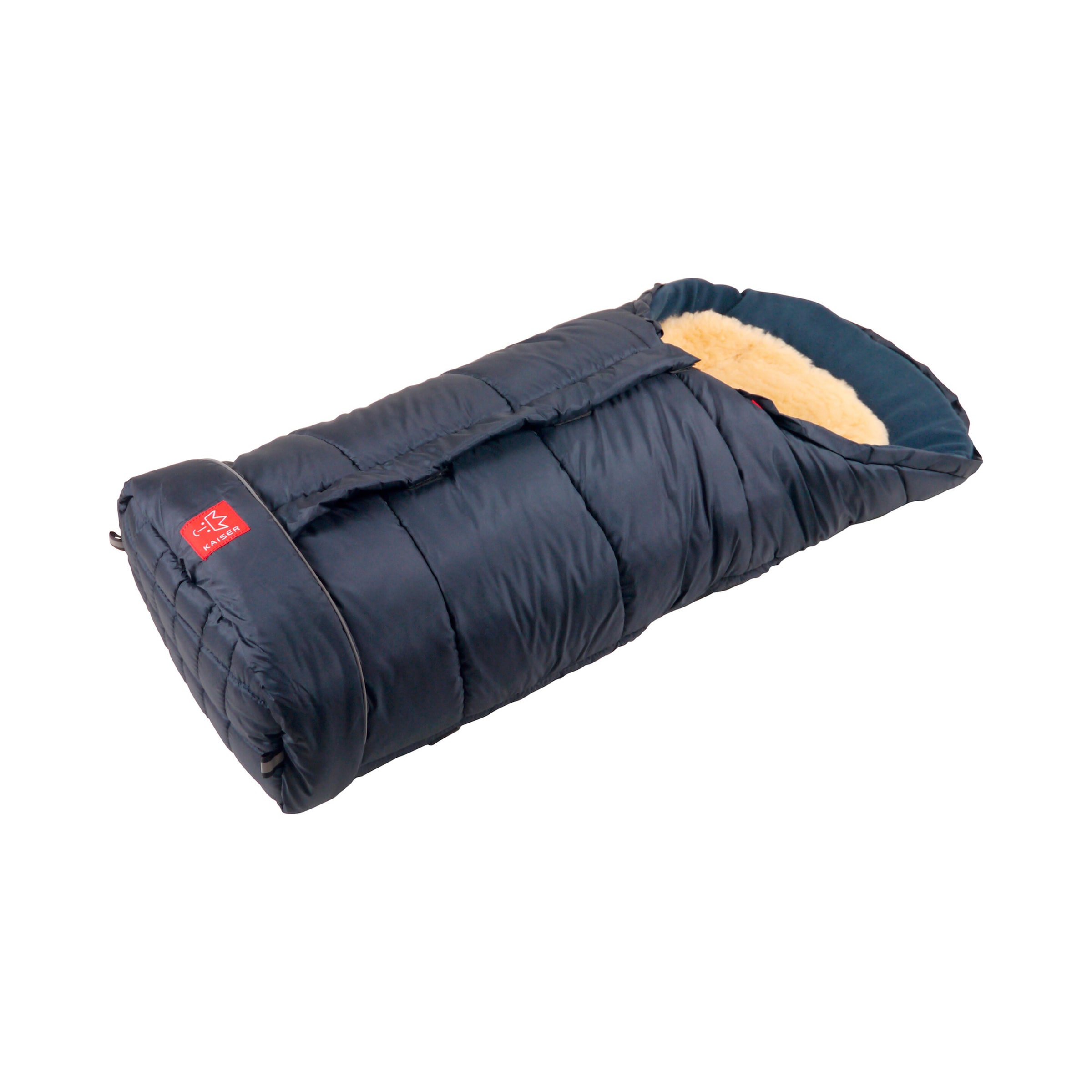 Kaiser Thermo-Fußsack Sheepy mit Lammfelleinlage für Kinderwagen, Buggy blau