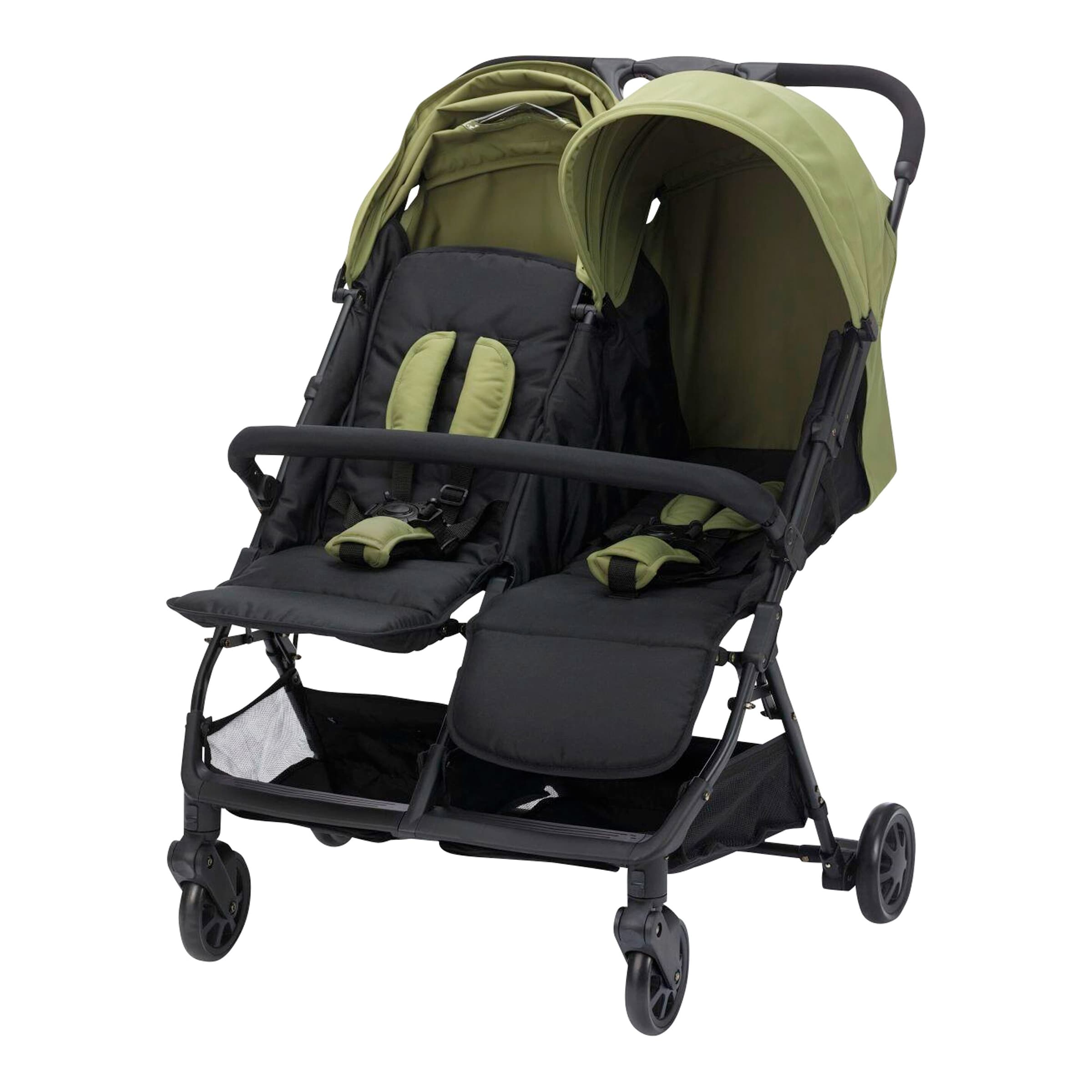 Fill Kinderwagen Zwillingswagen Fill TWIN schwarz | gruen