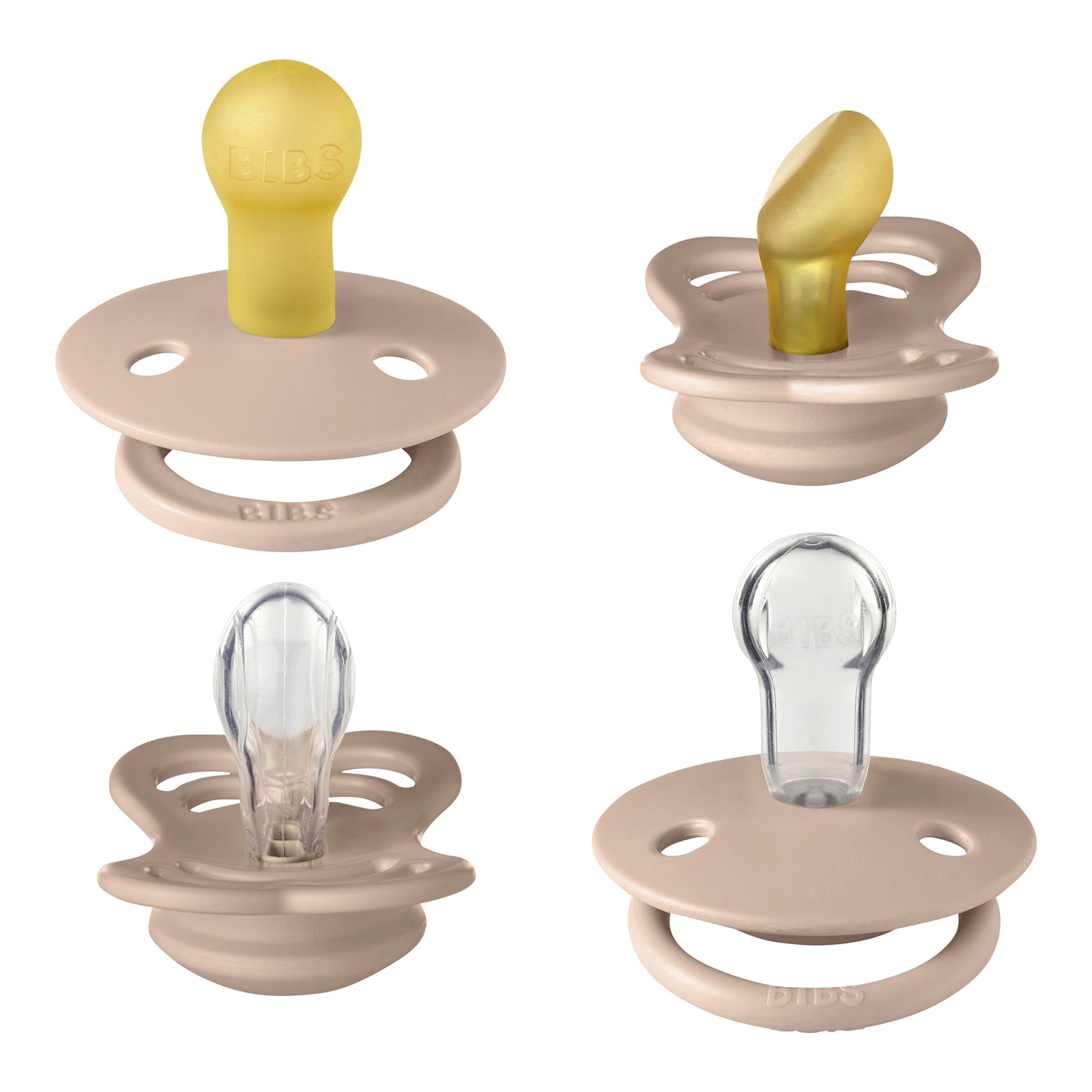 Bibs 4-er Pack Try-It Collection Schnuller Latex, 0-6M