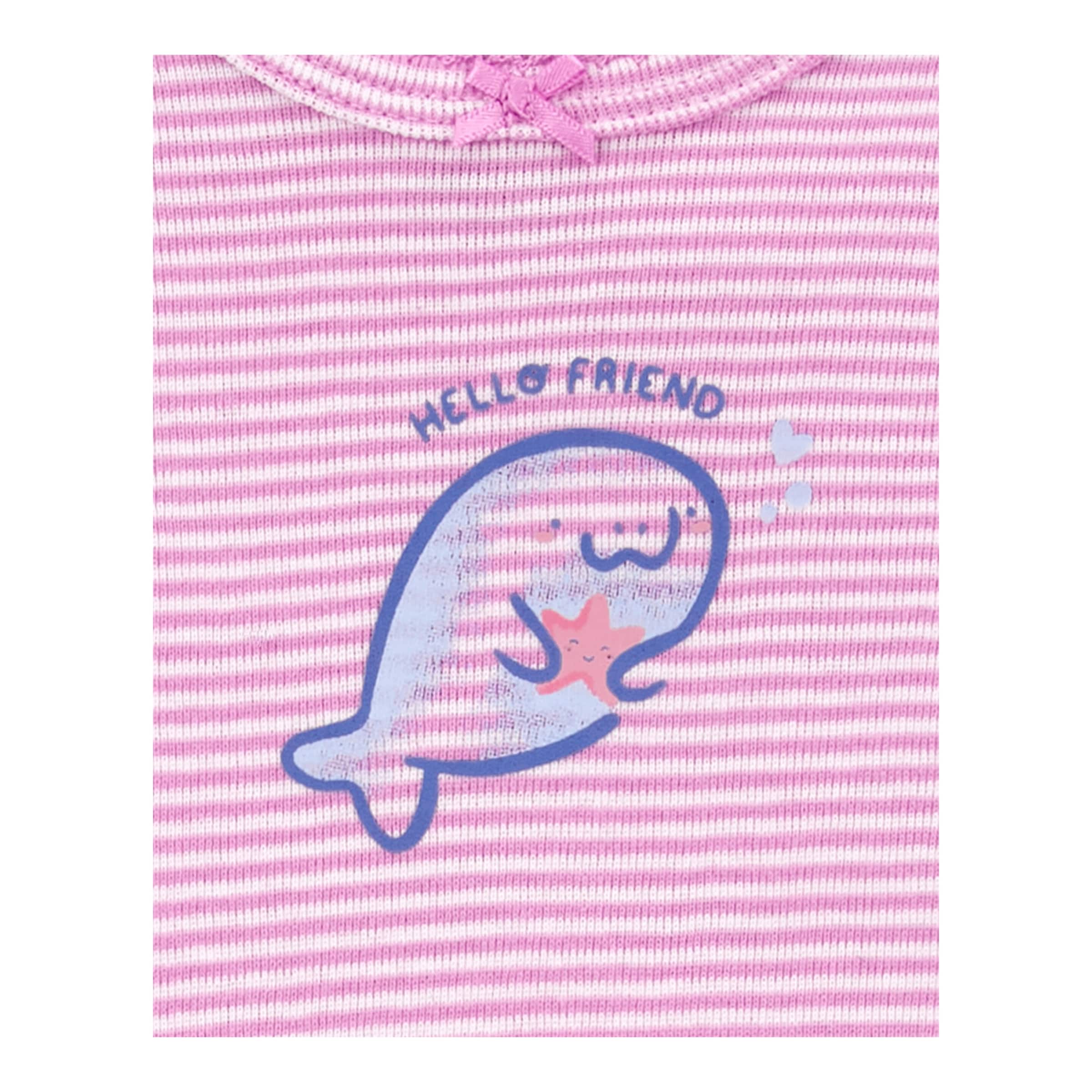 Carter's 3-tlg. Set Body kurzarm, Body ohne Arm und Leggings Ringel Wale