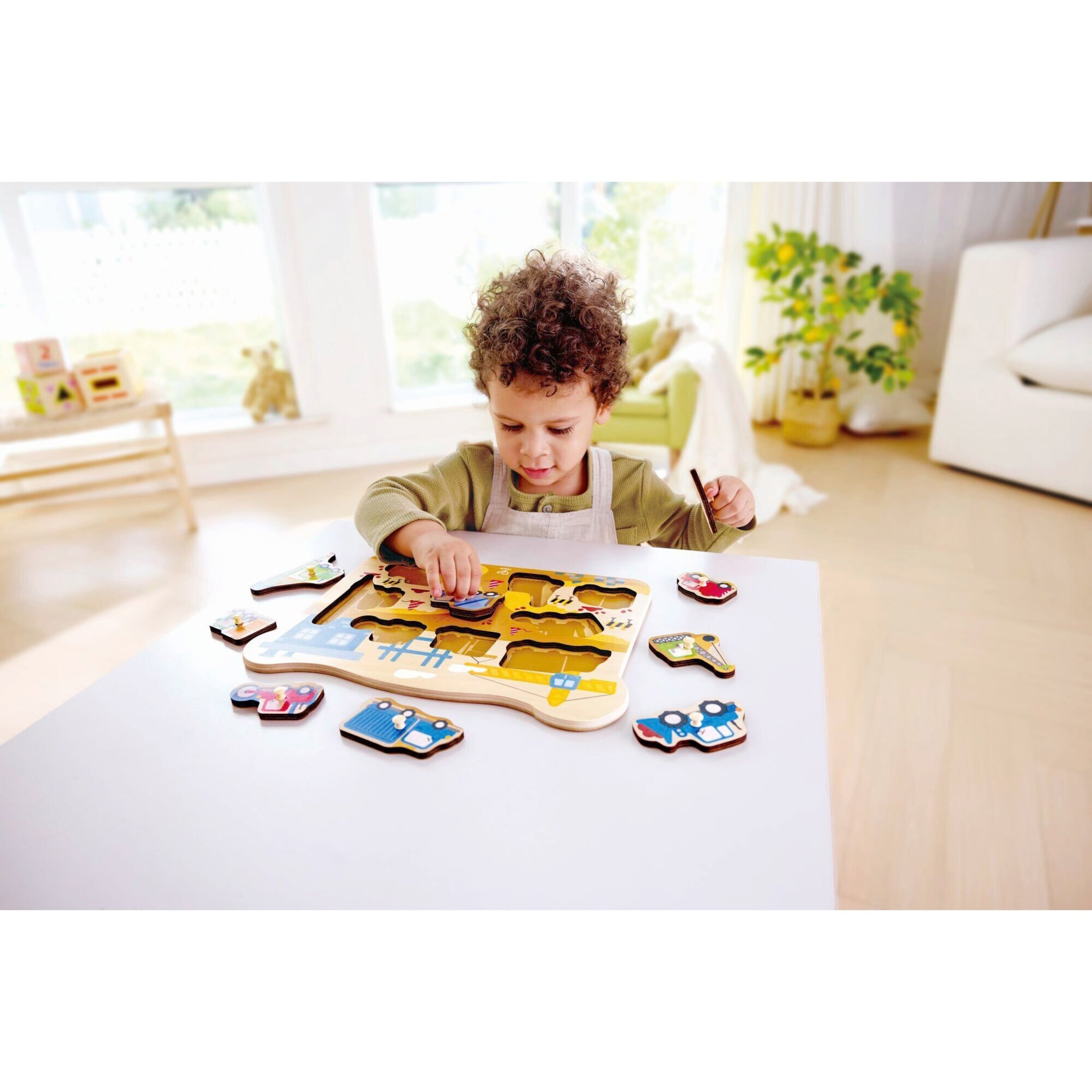 Hape Steckpuzzle Bau