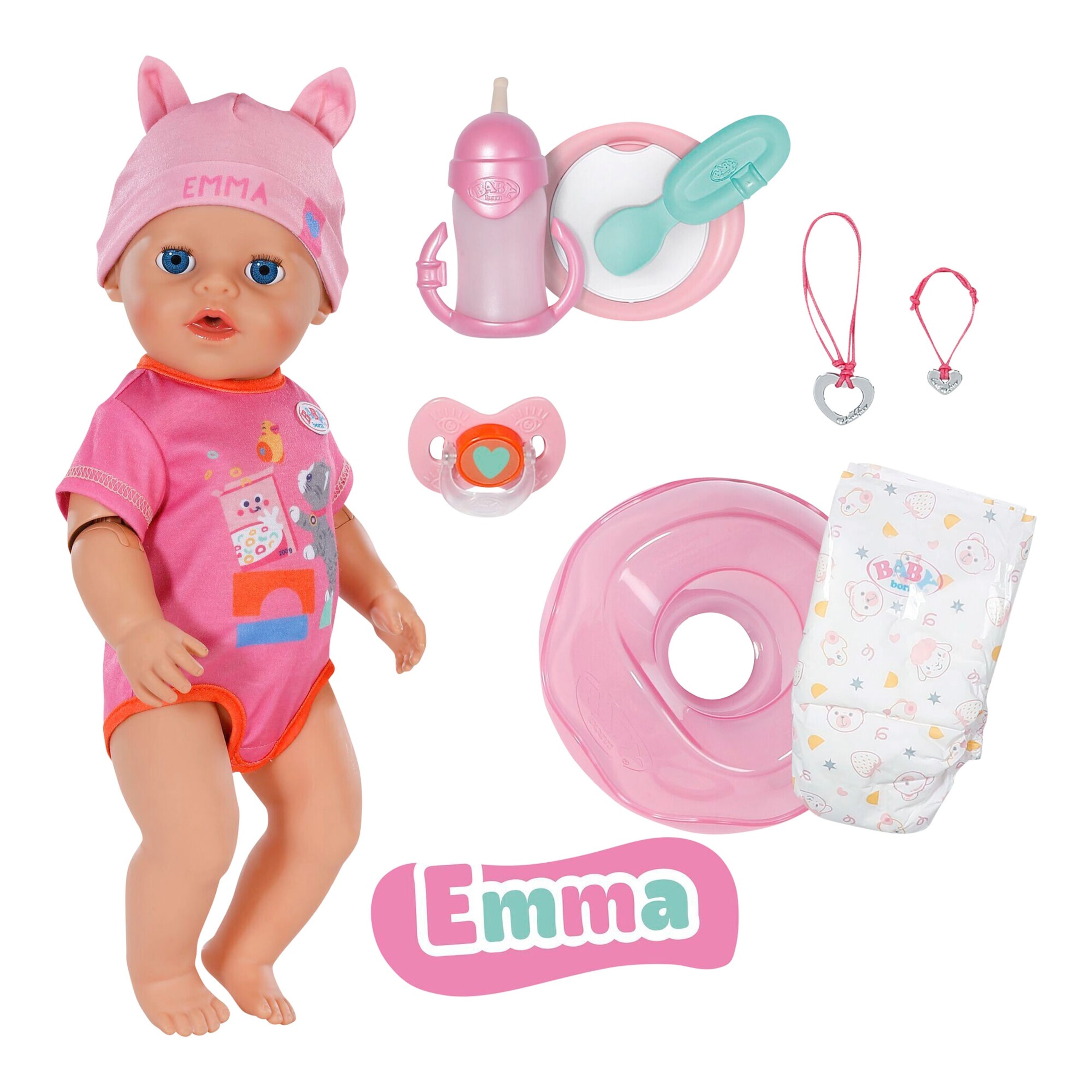 Zapf Creation Baby Born Puppe Emma Click & Play 43cm