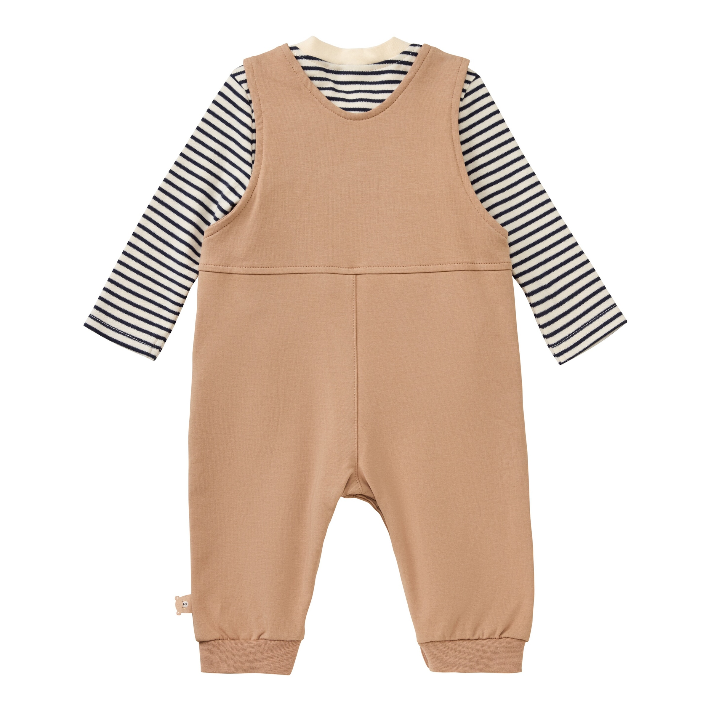 Bornino Lieblinge 2-tlg. Set Latzhose mit Shirt Ringel Bär