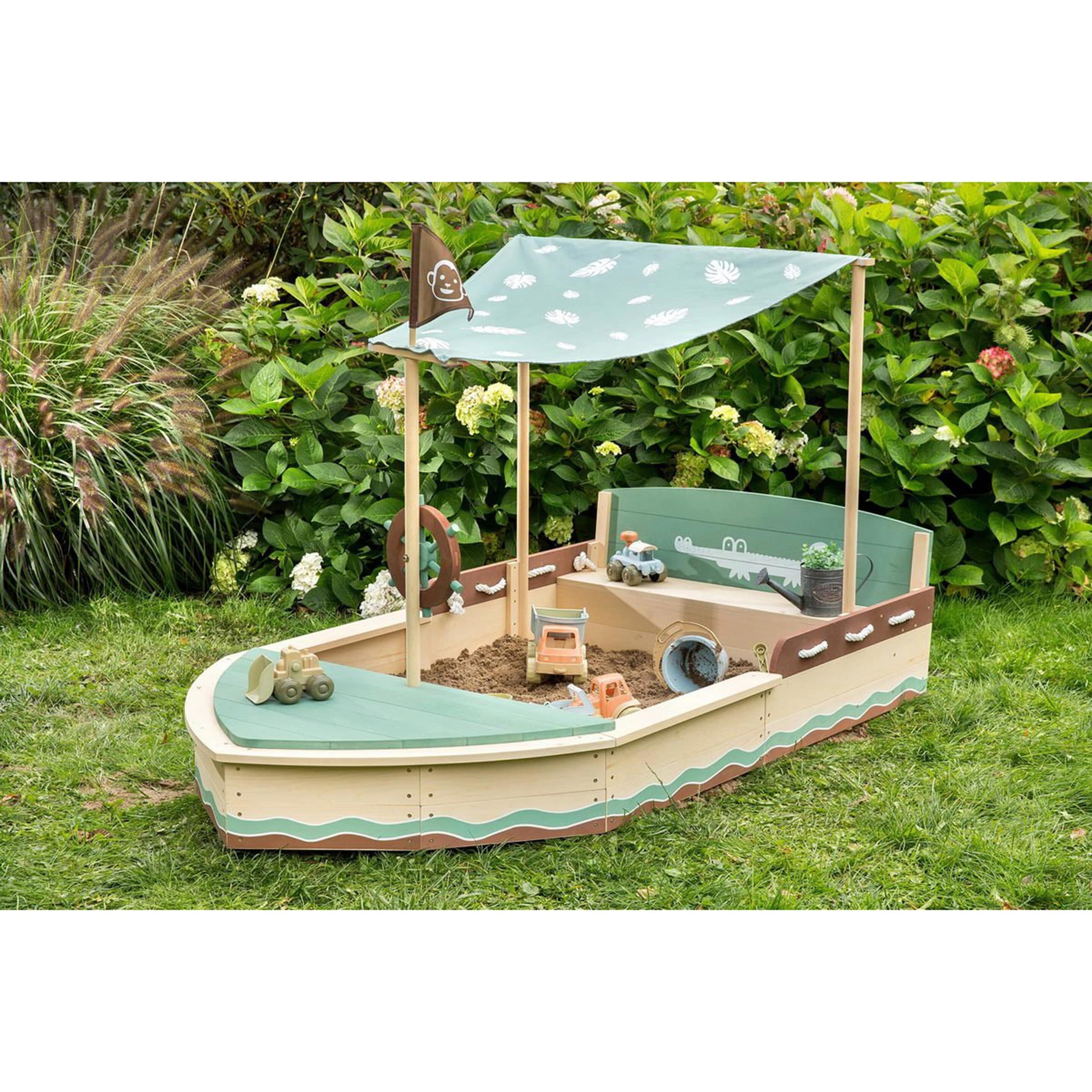 Muddy Buddy® Sandkasten Schiff Jungle King mit Verdeck