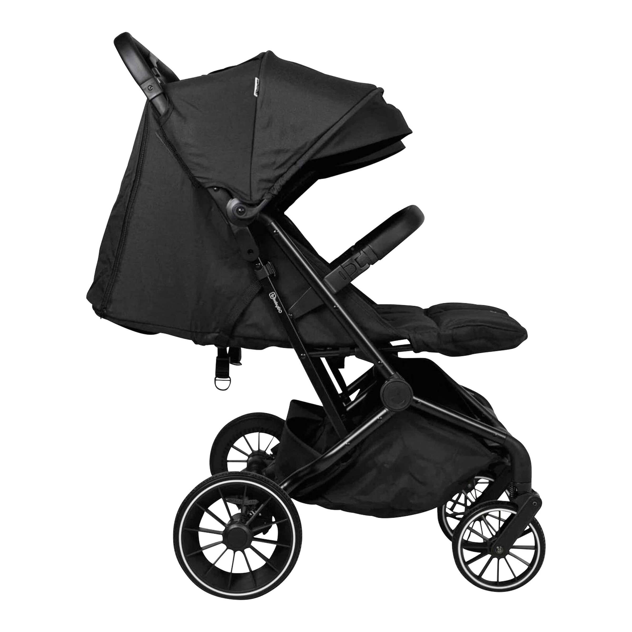 Babygo Kinderwagen Zwillingswagen GO Twice schwarz
