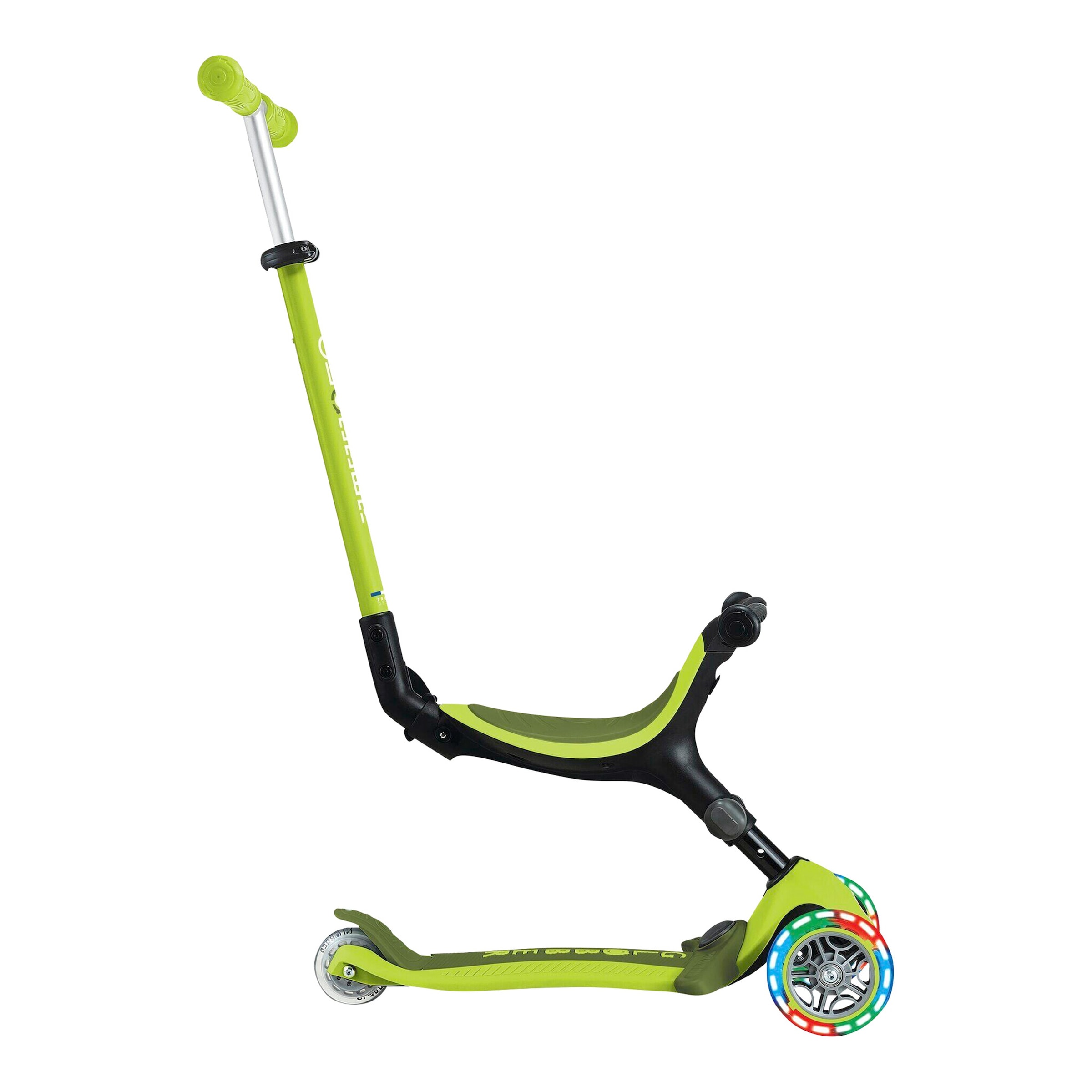 Globber Scooter 3in1 Go-Up active mit Leuchtrollen