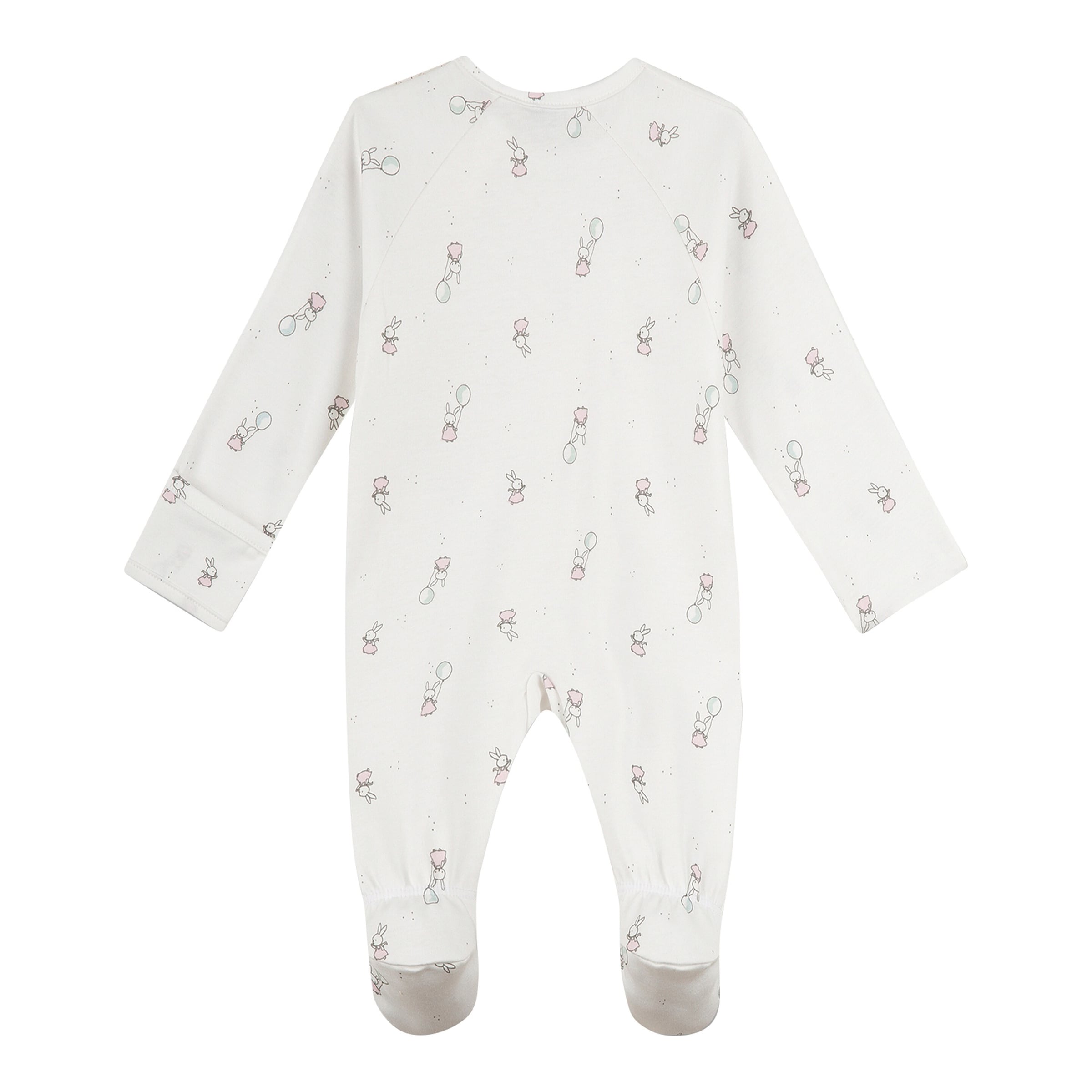 Sanetta Schlafoverall mit Fuß Hasen Luftballons