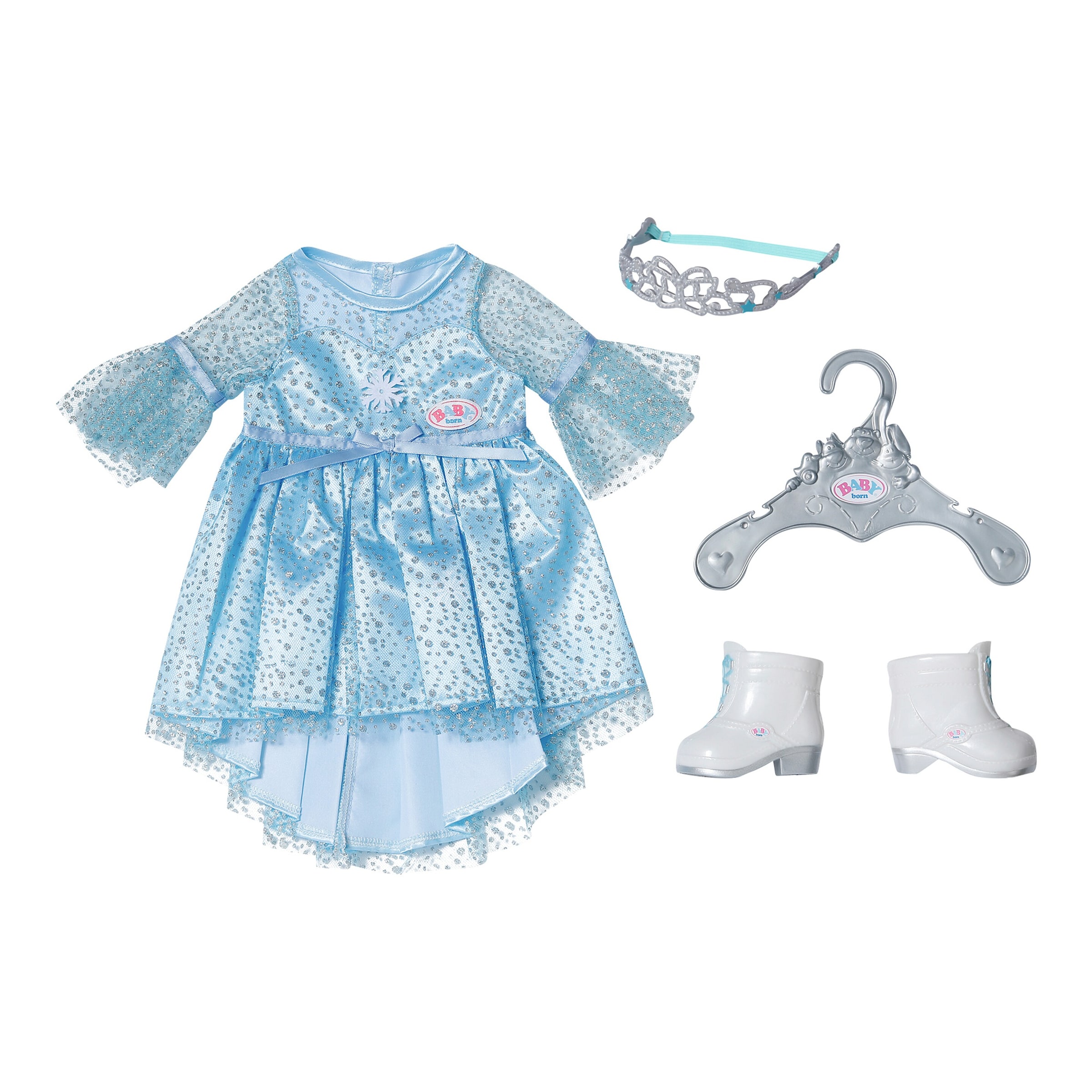 Zapf Creation Baby Born Puppen Outfit Eisprinzessinnen-Set 43cm