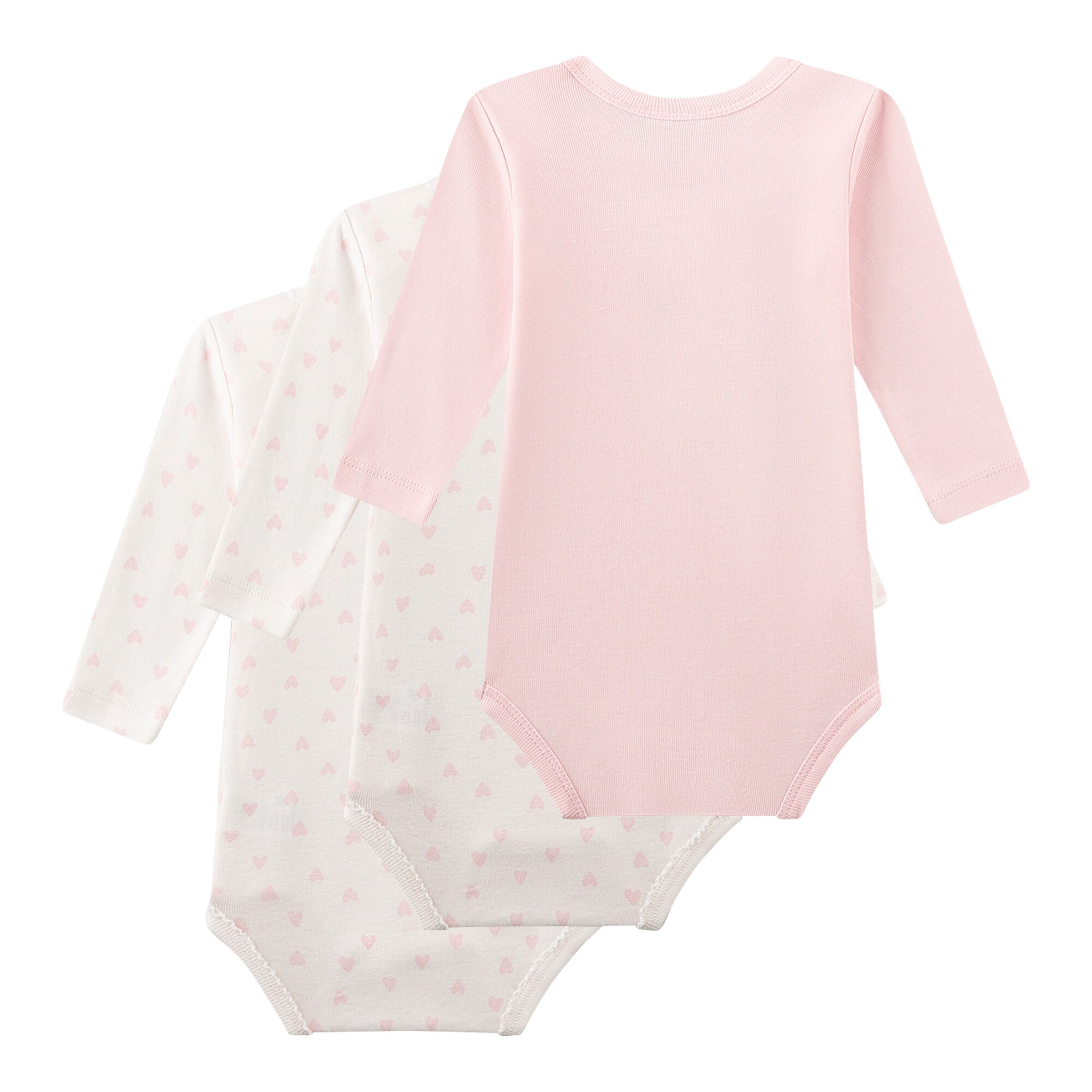 Sanetta 3er-Pack Bodys langarm Herzen