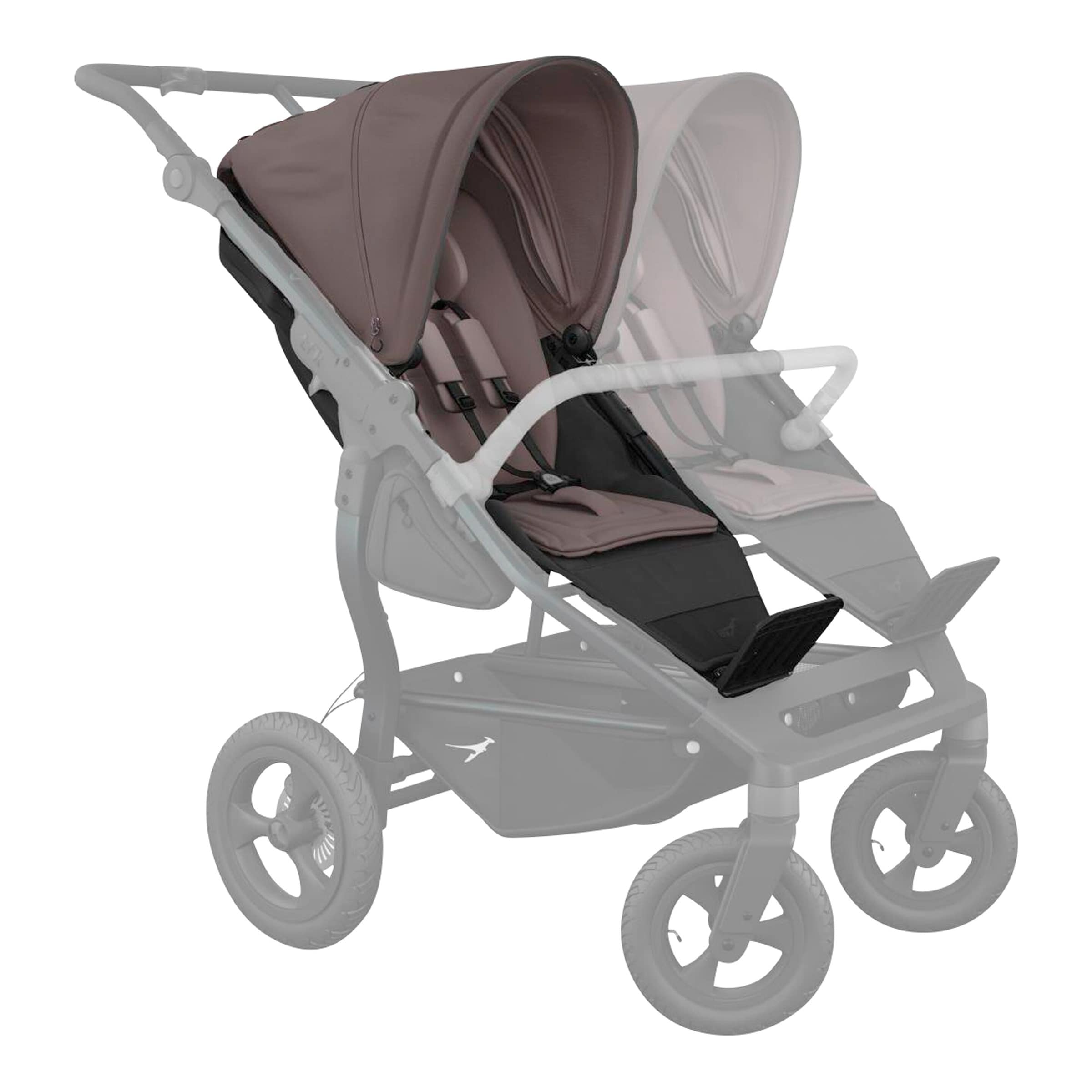 Tfk Kinderwagen Geschwisterwagen duo grau | schwarz