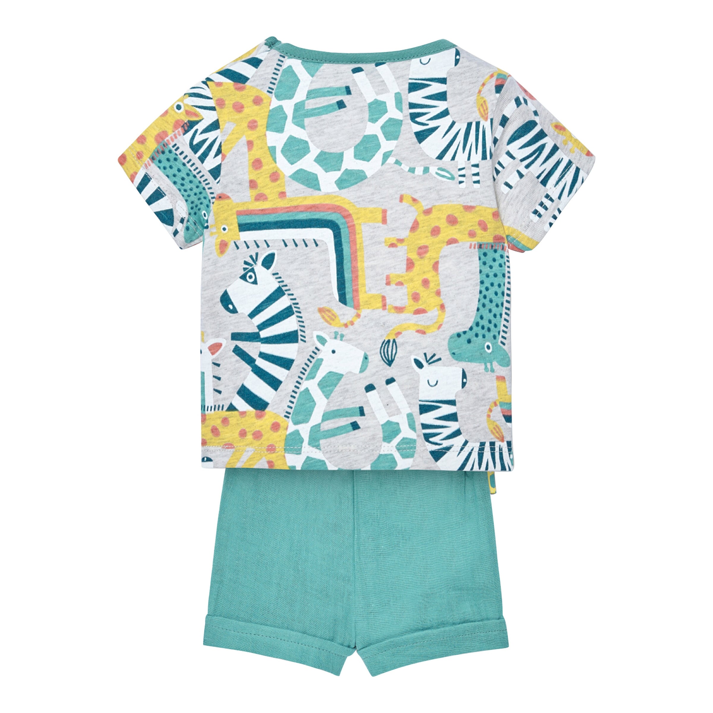 Boboli 2-tlg. Set T-Shirt und Shorts Tiere