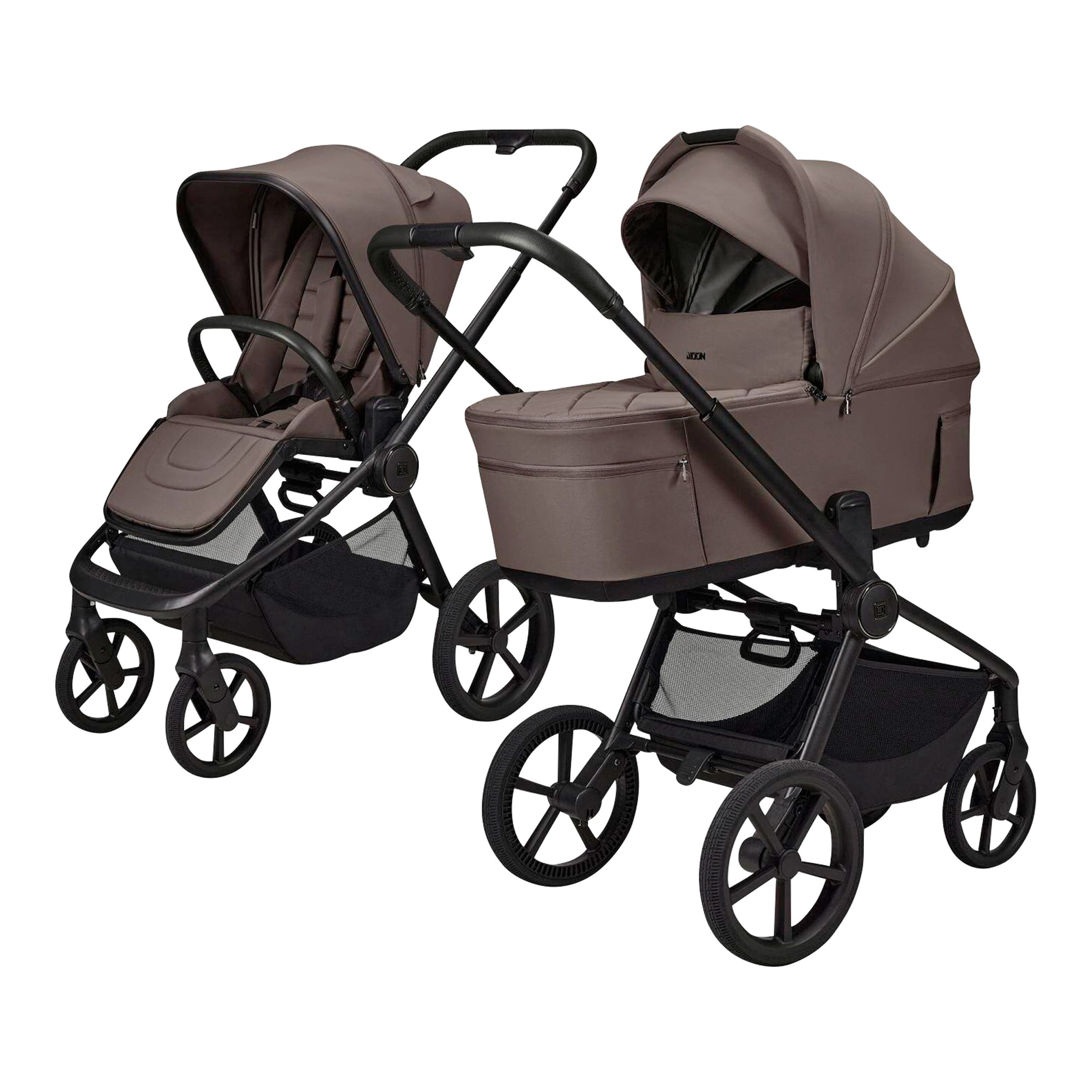 Moon Diamond Kombikinderwagen Resea FOLD Trio-Set inkl. Babyschale Cosmo 2.0 grau