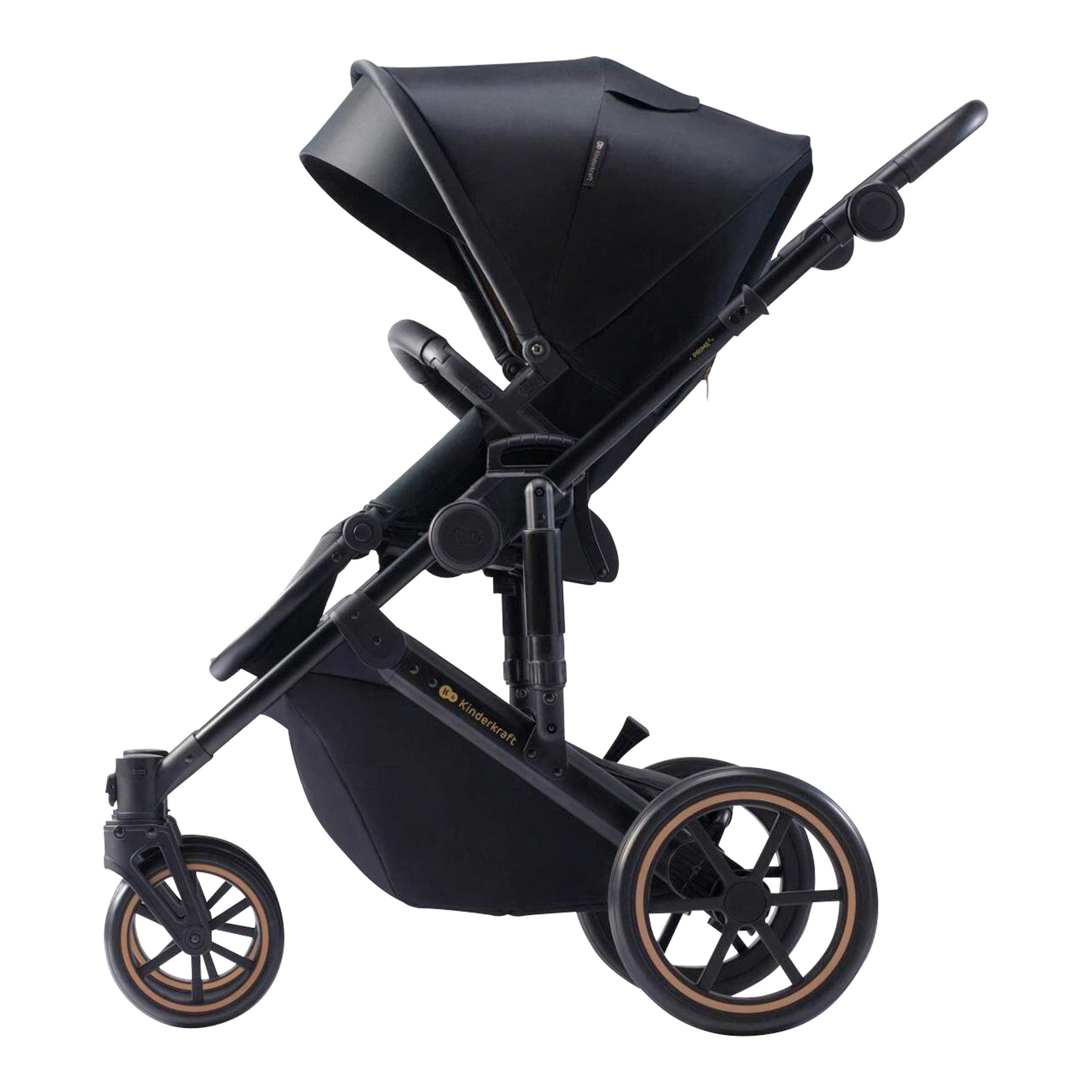 Kinderkraft Kombikinderwagen PRIME 2 Trio-Set inkl. Babyschale MINK PRO i-Size schwarz