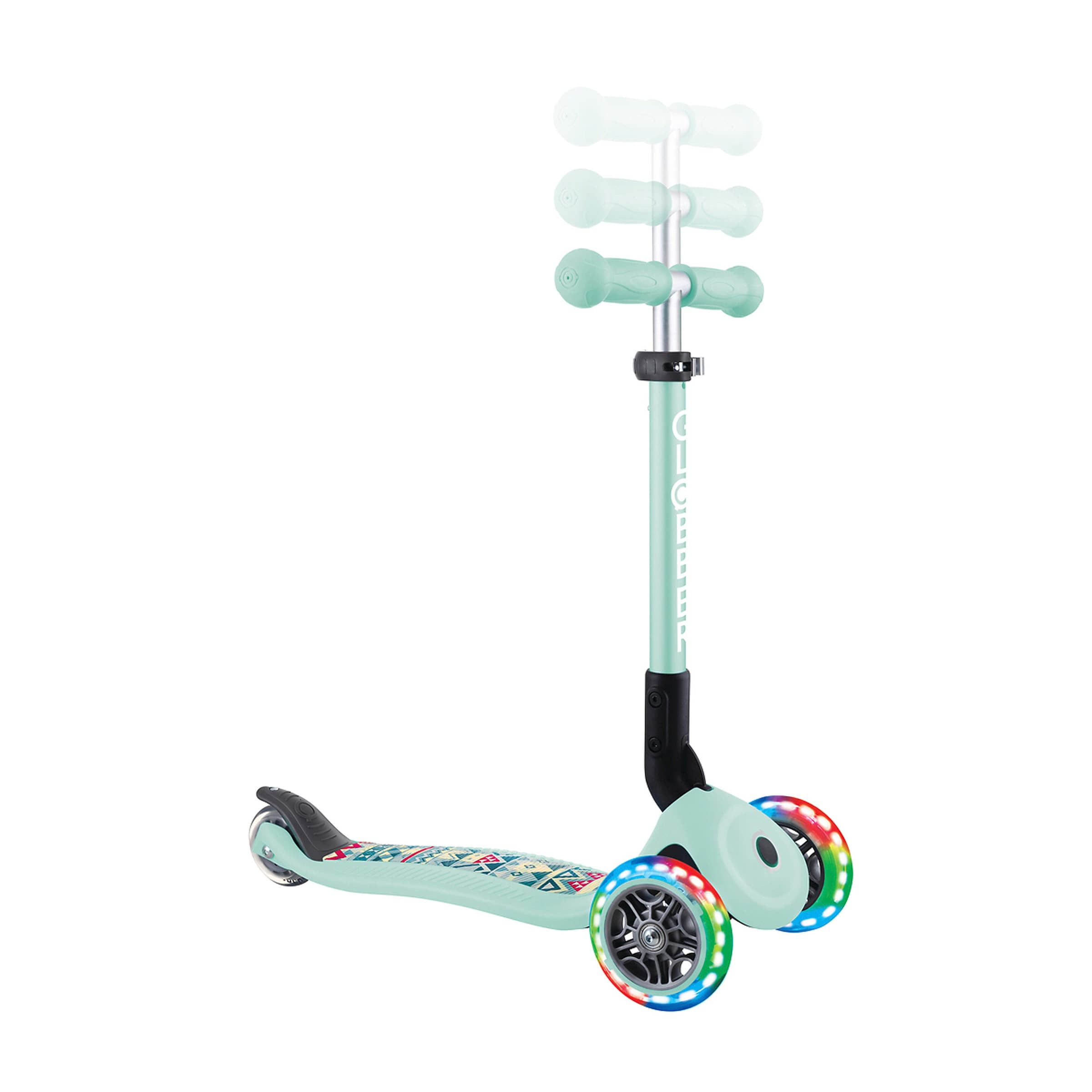 Globber Scooter Junior mit Leuchtrollen