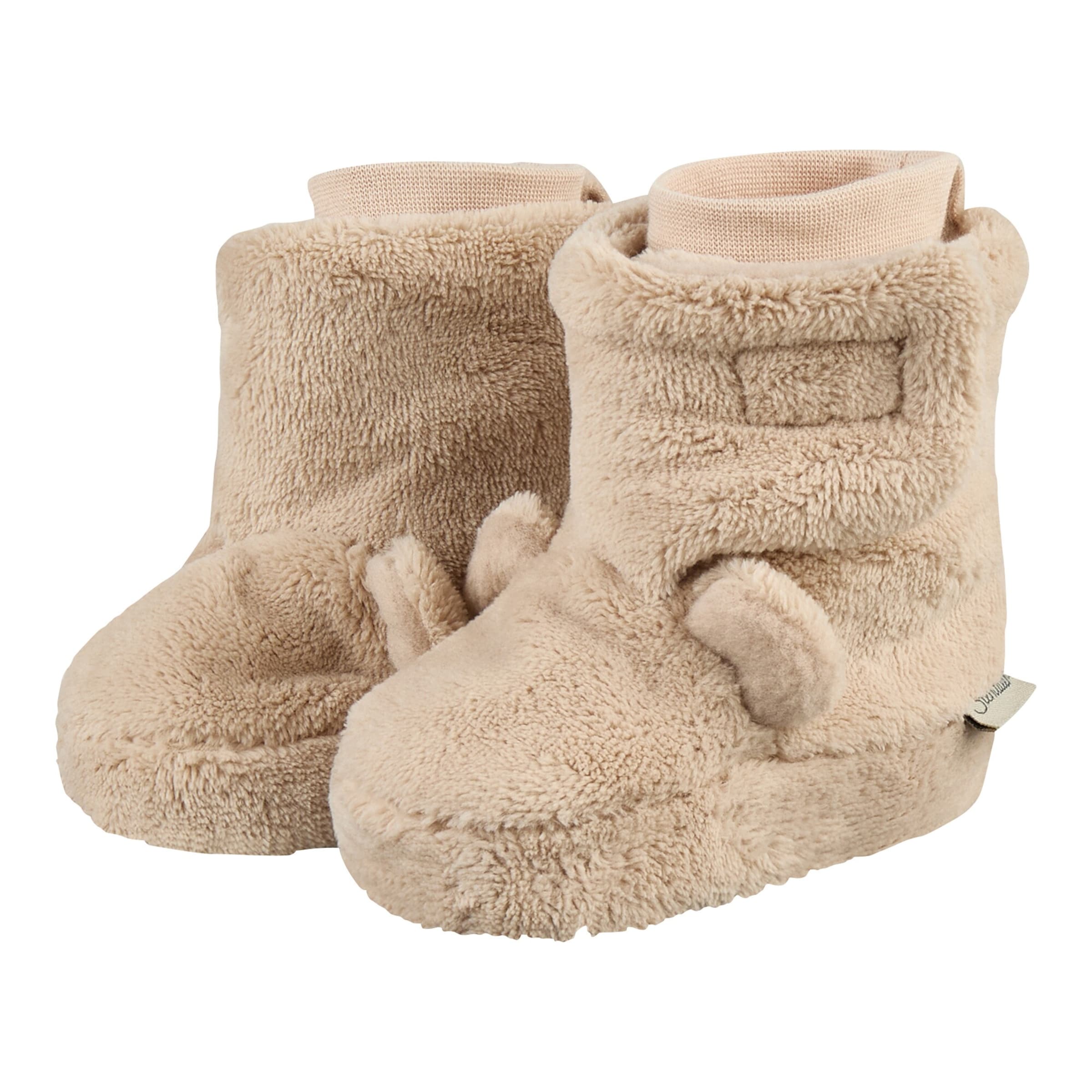 Sterntaler Plüsch-Winterschuhe mit Klettverschluss und Ohren