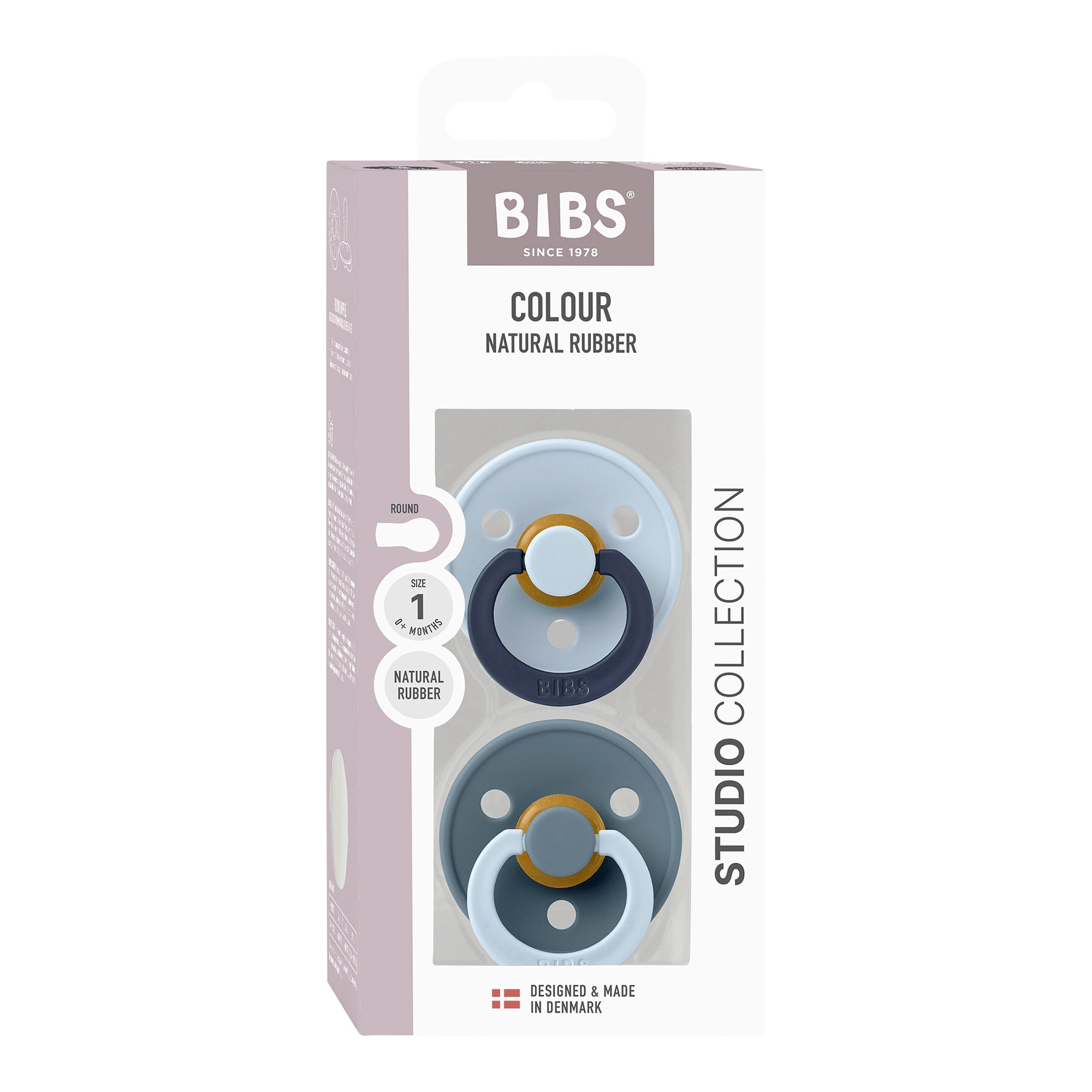 Bibs 2-er Pack Studio Collection Schnuller Latex, 0-6M