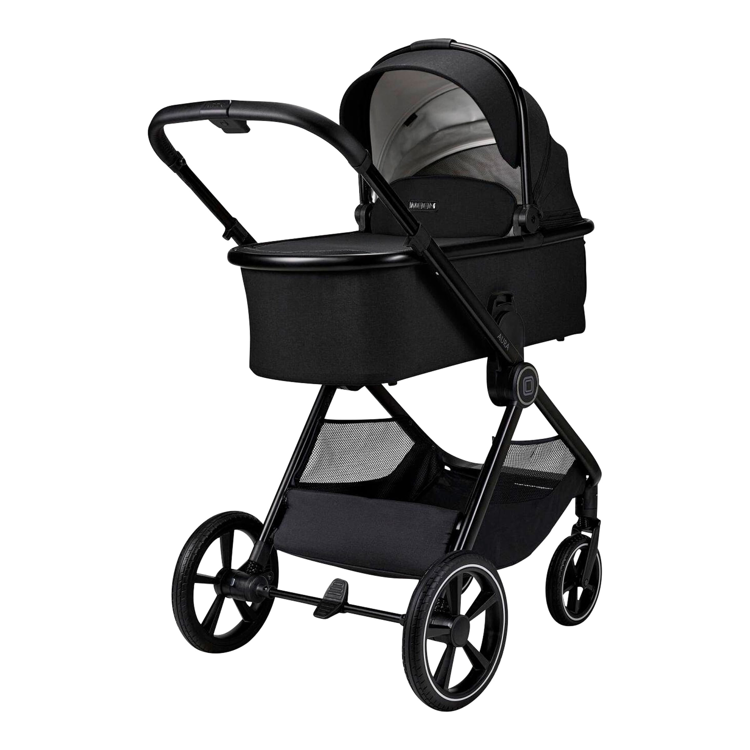 Moon Kombikinderwagen Aura (2026) Trio-Set inkl. Babyschale Cosmo 2.0 schwarz