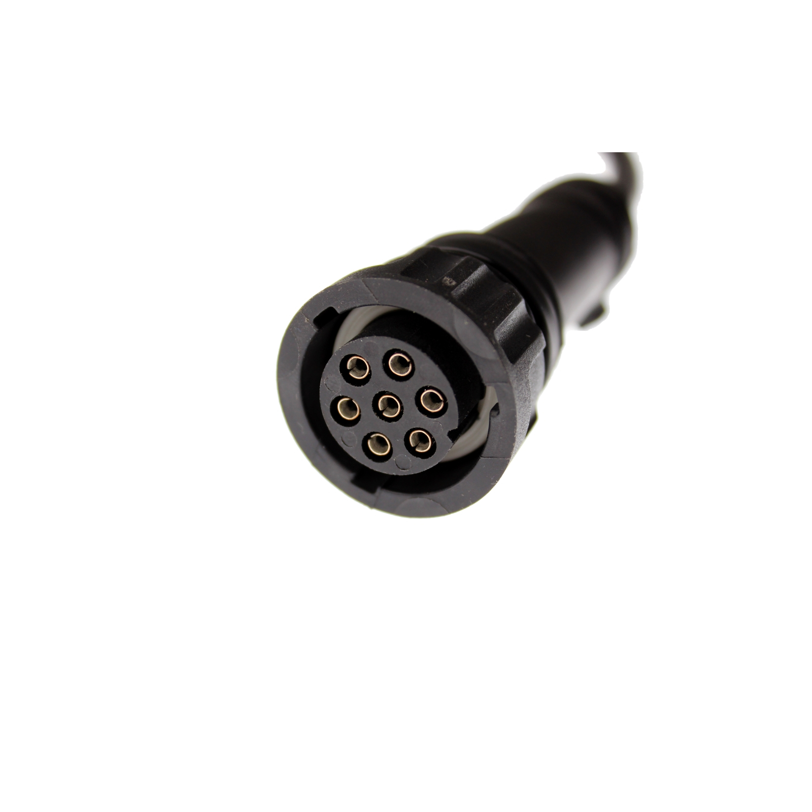 7-PIN Bajonett Stecker vorgekabelt mit 0,4m Kabel 7 Adern Rückleuchten Anhänger