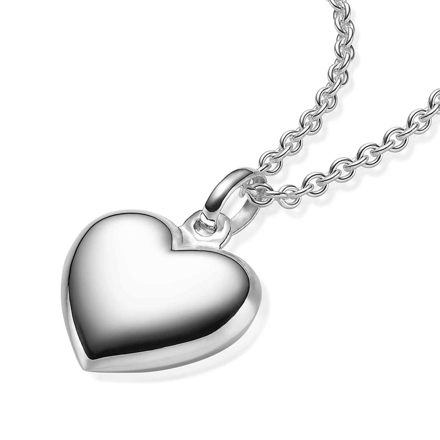 Halskette für Frauen Silber Herzkette 925 Kette Damen Frauen Freundin Mama Geschenke Schmuck Liebe Silberkette Anhänger Herz Weihnachten Geburtstag