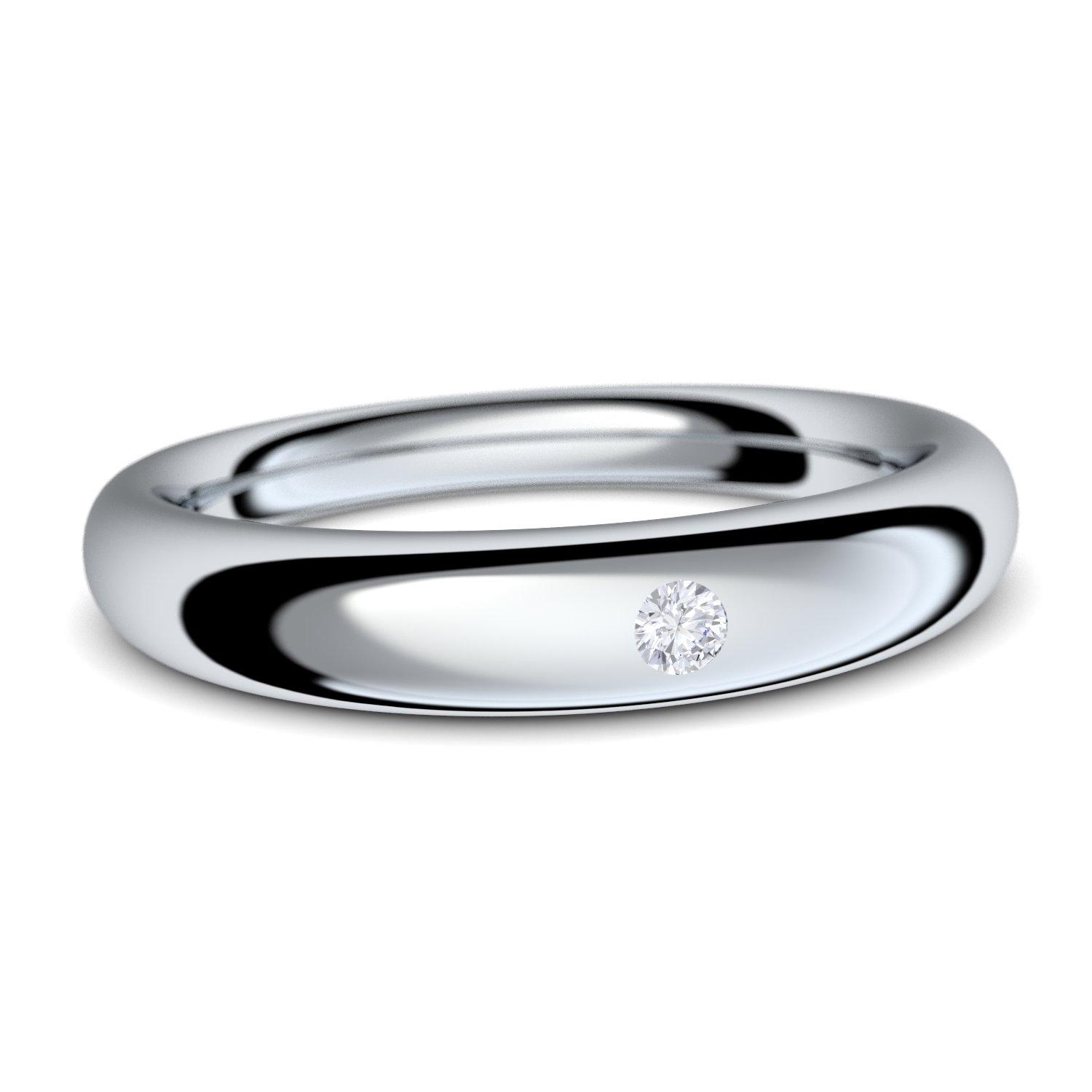 Damenring Verlobungsring Silber Zirkonia Verlobungsringe mit kleinem Zirkonia Stein 925 Verlobungsring dezent elegant Ringe mit Stein Damen Frauen