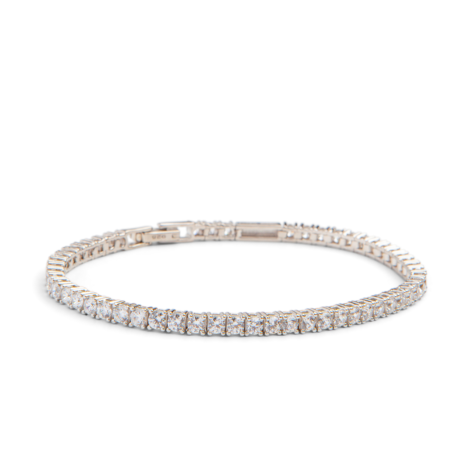 AMOONIC Damen Tennisarmband Match aus 925er Silber mit Zirkoniasteinen - Armband personalisiert mit Gravur für Namen - Perfektes Geschenk für Sie