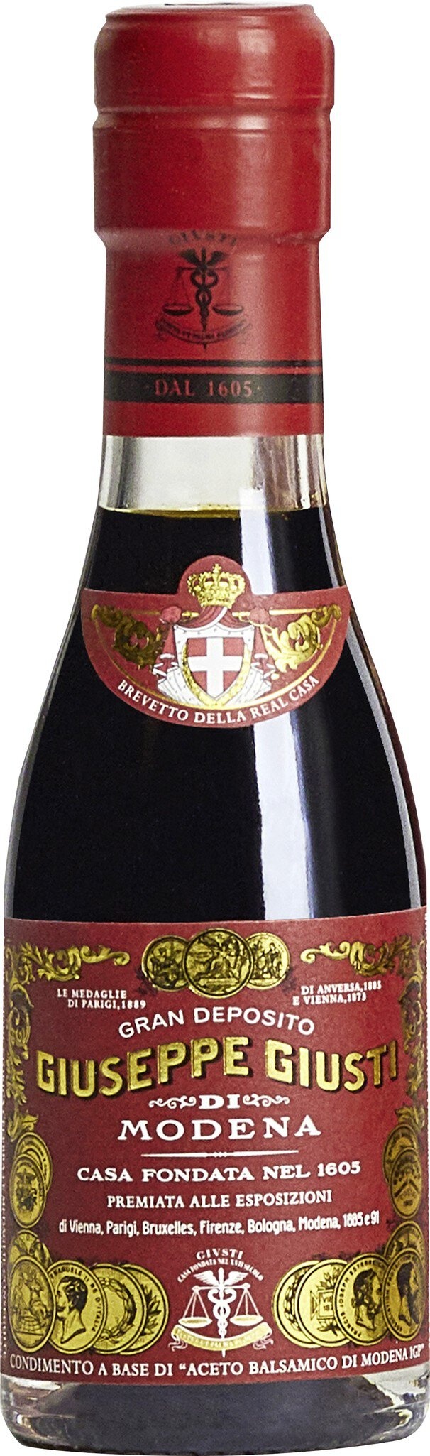 Giuseppe Giusti Balsamico 3 Gold Medaillen Traditionsflasche Aceto Balsamico di Modena IGP