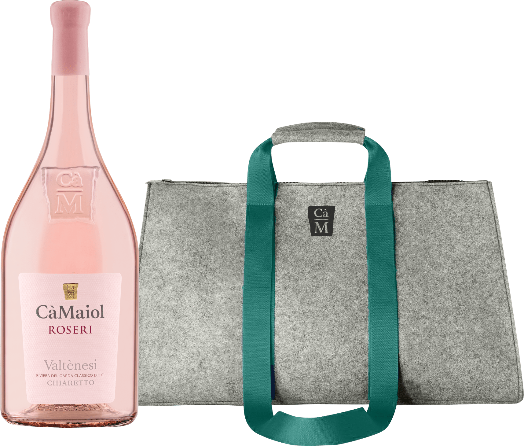 Cà Maiol Roseri Chiaretto Riviera del Garda Classico Valtenesipelmagnum in Tragetasche - 2024