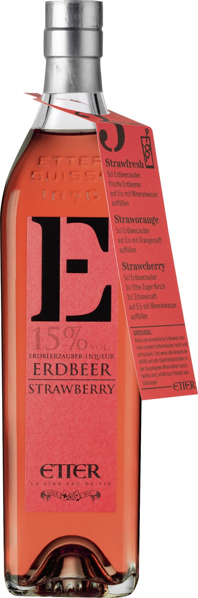 Etter Erdbeerzauber New Generation Likör, 15% Vol.