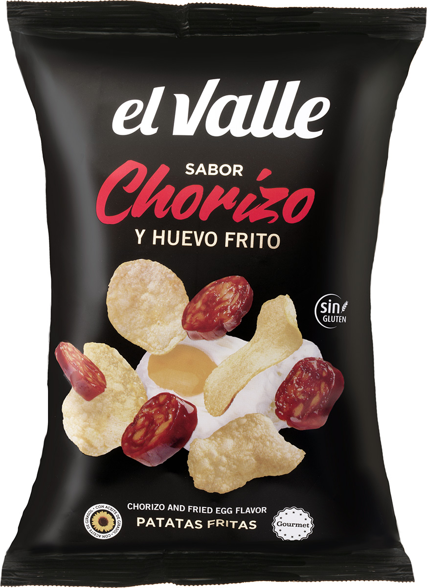 Snacks El Valle Patatas Fritas Chorizo y Huevo Frito