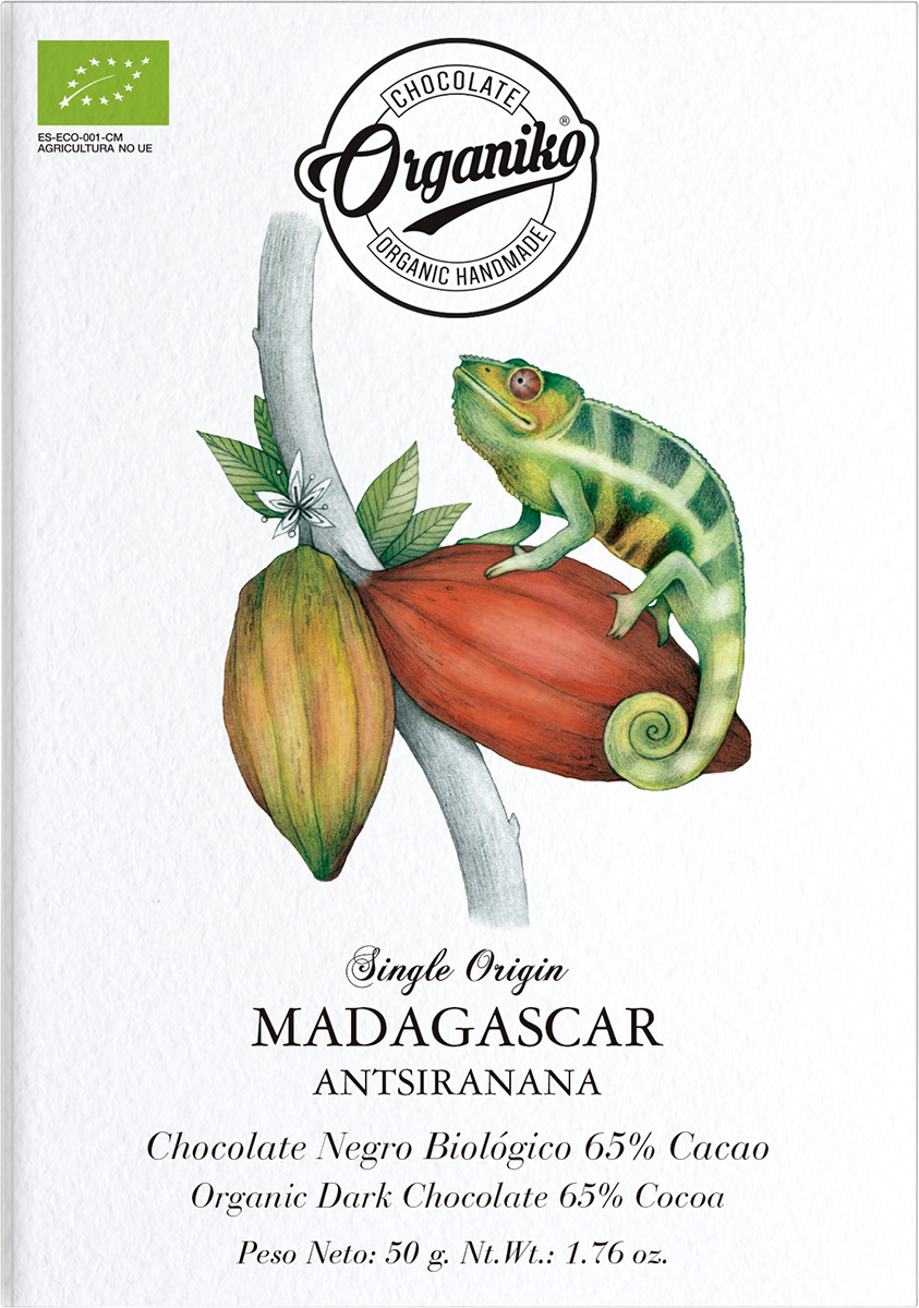 Chocolate Orgániko Single Origin 65%  Madagaskar 'Antsiranana' - Bio