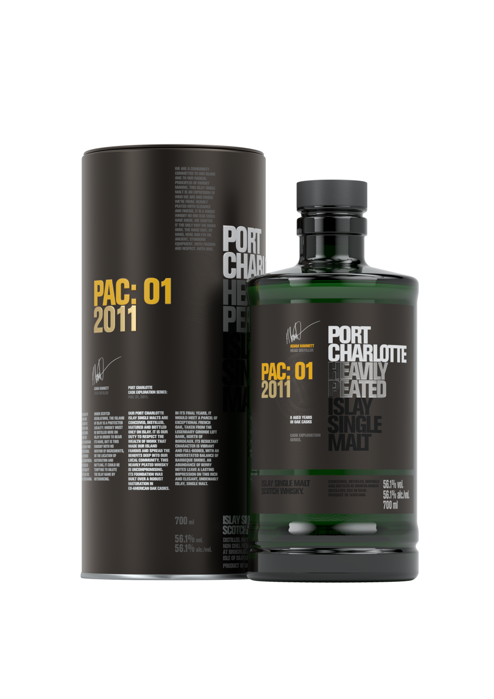Bruichladdich Port Charlotte PAC:01 2011 Single Malt Whisky 56,1%