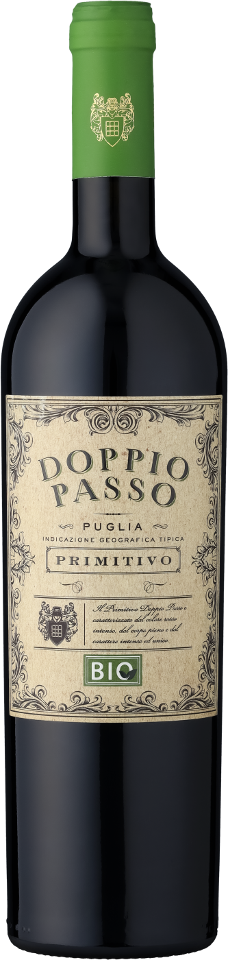 Doppio Passo Primitivo BIO, Puglia IGT, Italien, Primitivo, halbtrocken