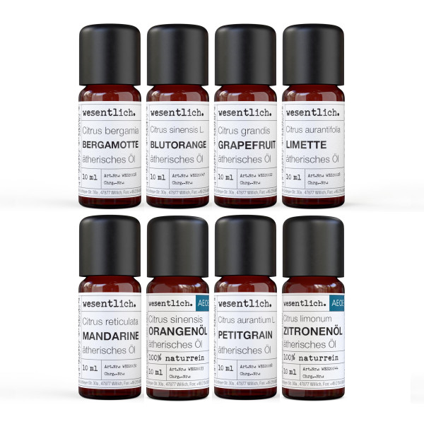 Set No. 5 - Acht ätherische Öle im Set