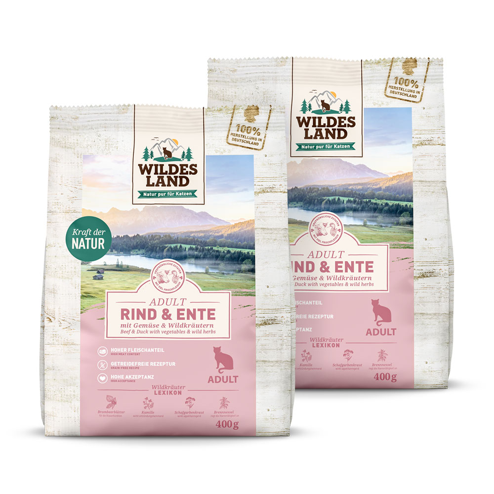 Wildes Land | Rind und Ente | Classic Adult | 3 x 400 g