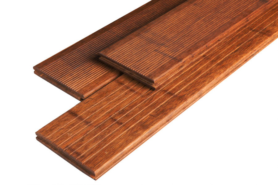 Terrassendielen Bambus, grob genutet / fein geriffelt, coffee, 20 x 140 x 1870 mm, 3 St. / PE