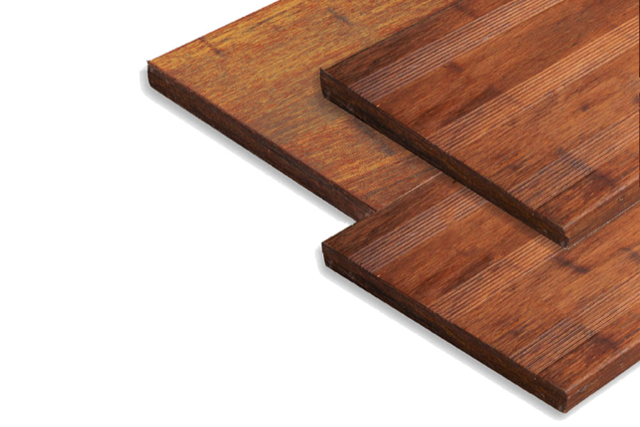 Terrassendielen Bambus Massivplatte, französisch / glatt, coffee, 30 x 300 x 950 mm