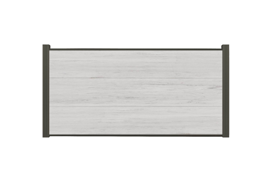 XXXL Premium Komplettset, WPC Coex. Zaun, beige, 20mm (S) x 1790 mm (B) x 900 mm (H), Modulares Zaunsystem / Sichtschutz / Steckzaun inkl. Start- und Abschlussprofil (Serie WoodoSylt, ohne Pfosten)