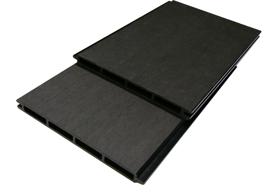 XXL Einzelelement WPC Zaun / Sichtschutz / Steckzaun, 20 x 200 x 1800 mm, beidseitig glatt gebürstet, Modulares Zaunsystem in anthrazit (Serie WoodoNorderney)