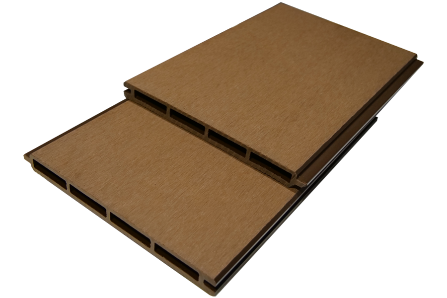 XXL Einzelelement WPC Zaun / Sichtschutz / Steckzaun, 20 x 200 x 1800 mm, beidseitig glatt gebürstet, Modulares Zaunsystem, in braun (Serie WoodoNorderney)