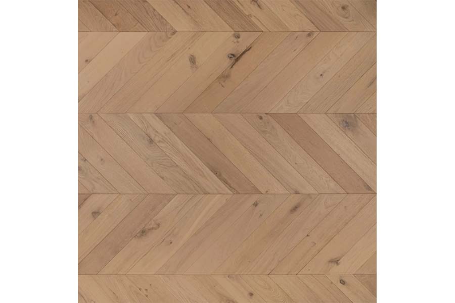 Eiche Parkett, Chevron, unsichtbar, lackiert endbehandelt  14 x 90 x 510 mm, Sortierung natur (1,836 m² / Paket)