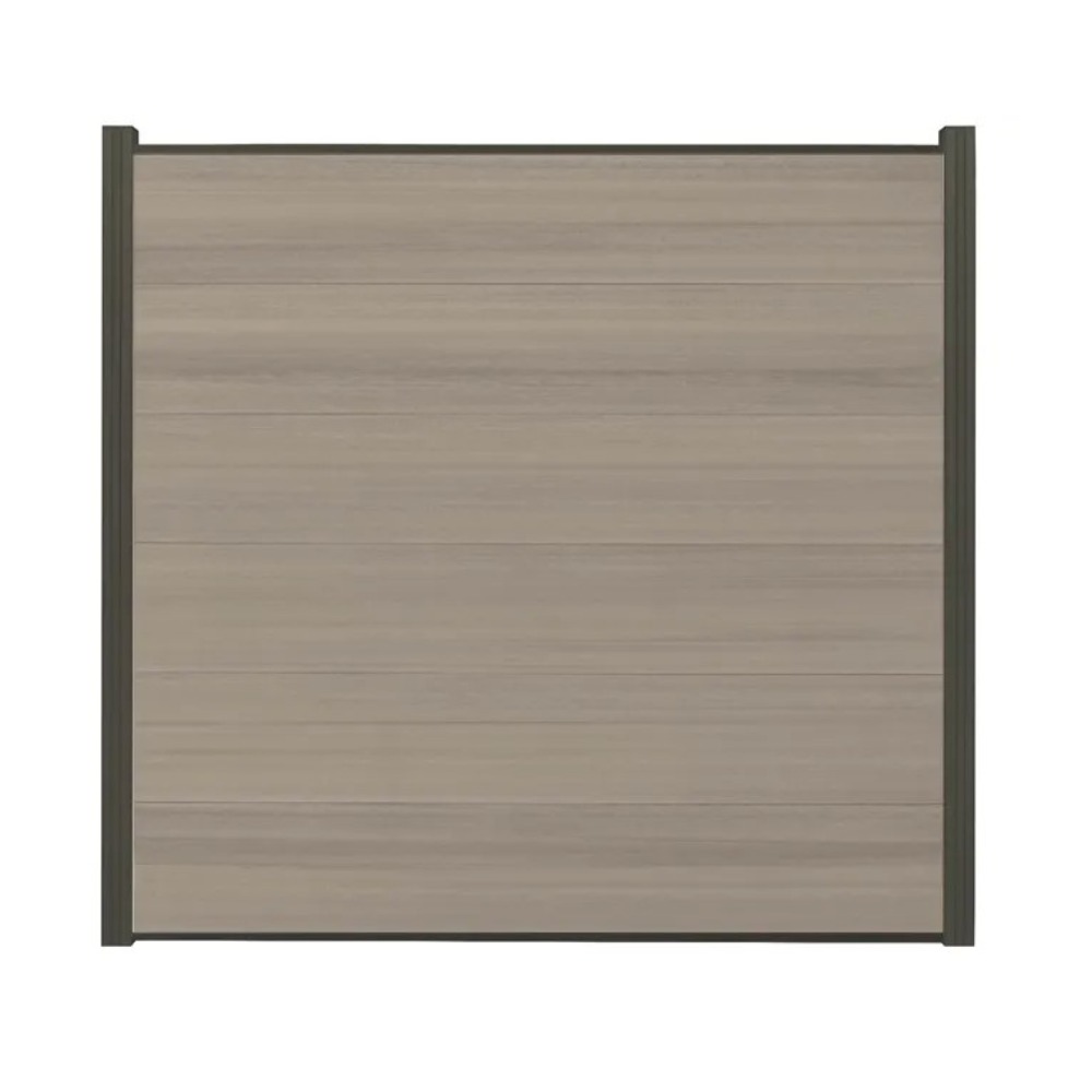 Komplettset XXXL Coex Sylt grau meliert (1 x Zaun + 2 Pfosten anth.)