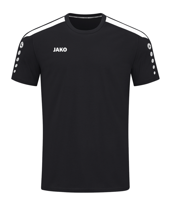 JAKO Power T-Shirt Schwarz Weiss F800